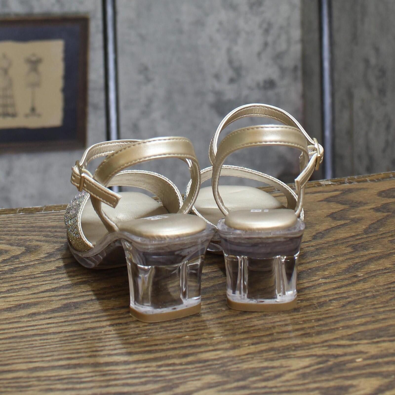 Other Nwt Kenneth Cole Reaction Block Heel Sandals Gold Yellow 12 Size US 5 / EU 37 - 4 Thumbnail