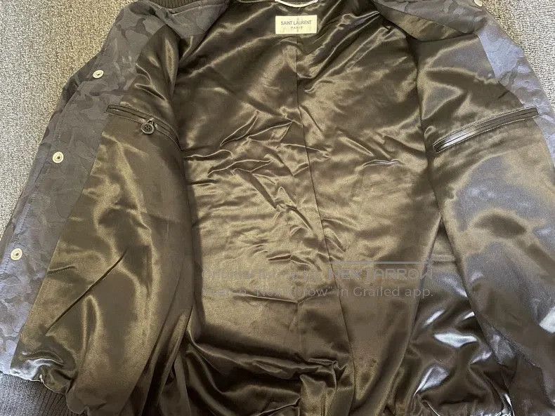 Saint Laurent Paris Saint Laurent Camouflage Bomber Jacket. Size US L / EU 52-54 / 3 - 6 Thumbnail