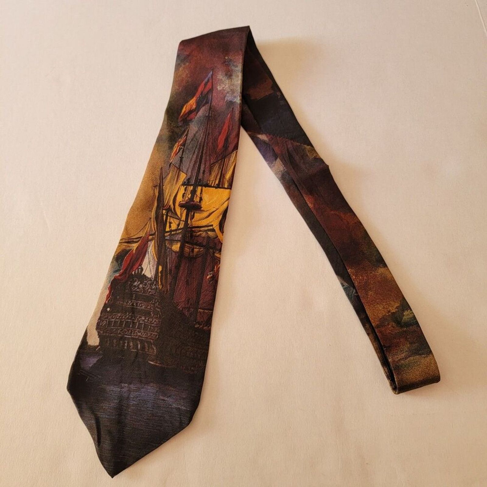 Other Bill Robinson Tie British Ship of the Line Classic -All Silk Size ONE SIZE - 3 Thumbnail