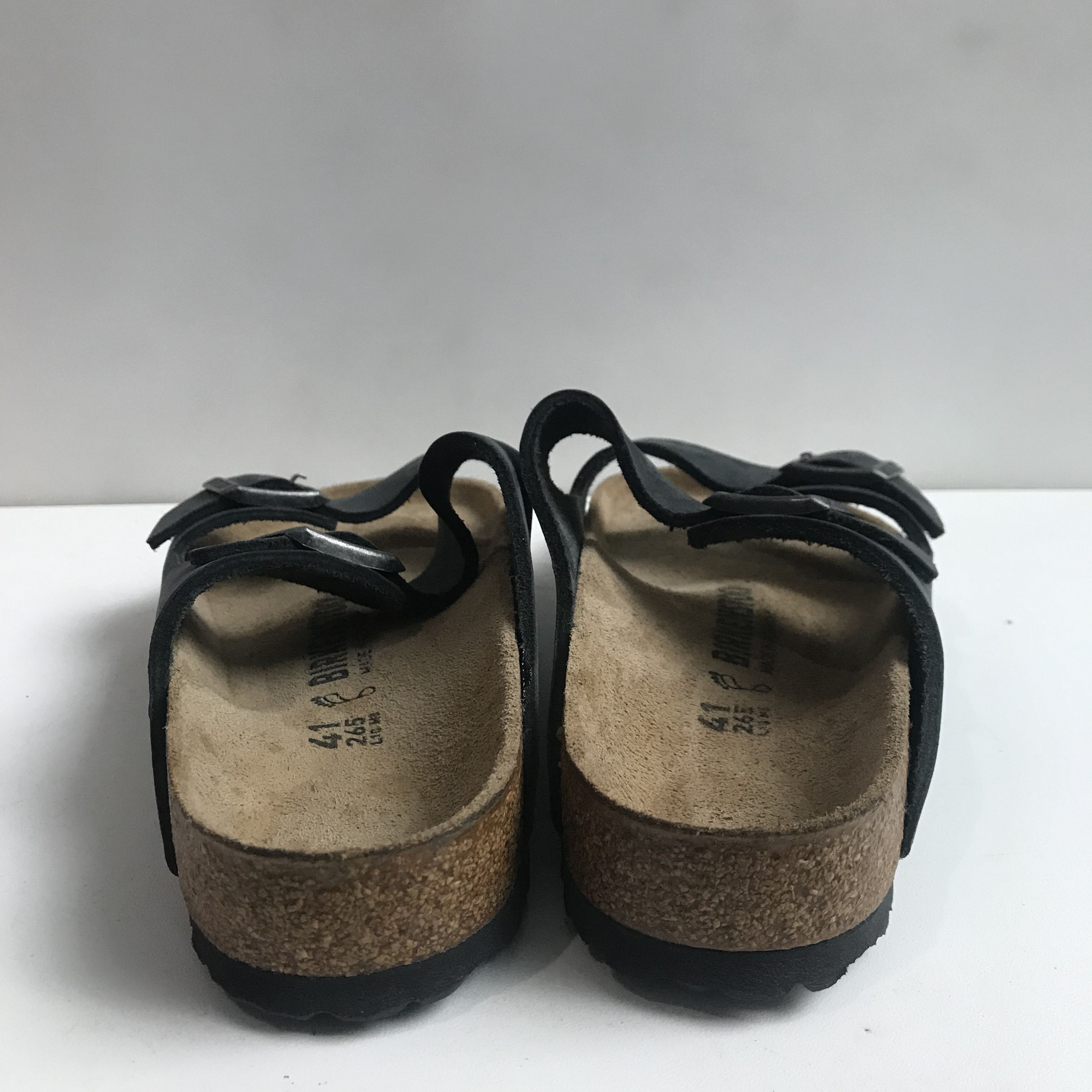 Birkenstock Birkenstock Black nubuck Arizona Leather 41 Cork Two Strap Size US 8 / EU 41 - 4 Thumbnail