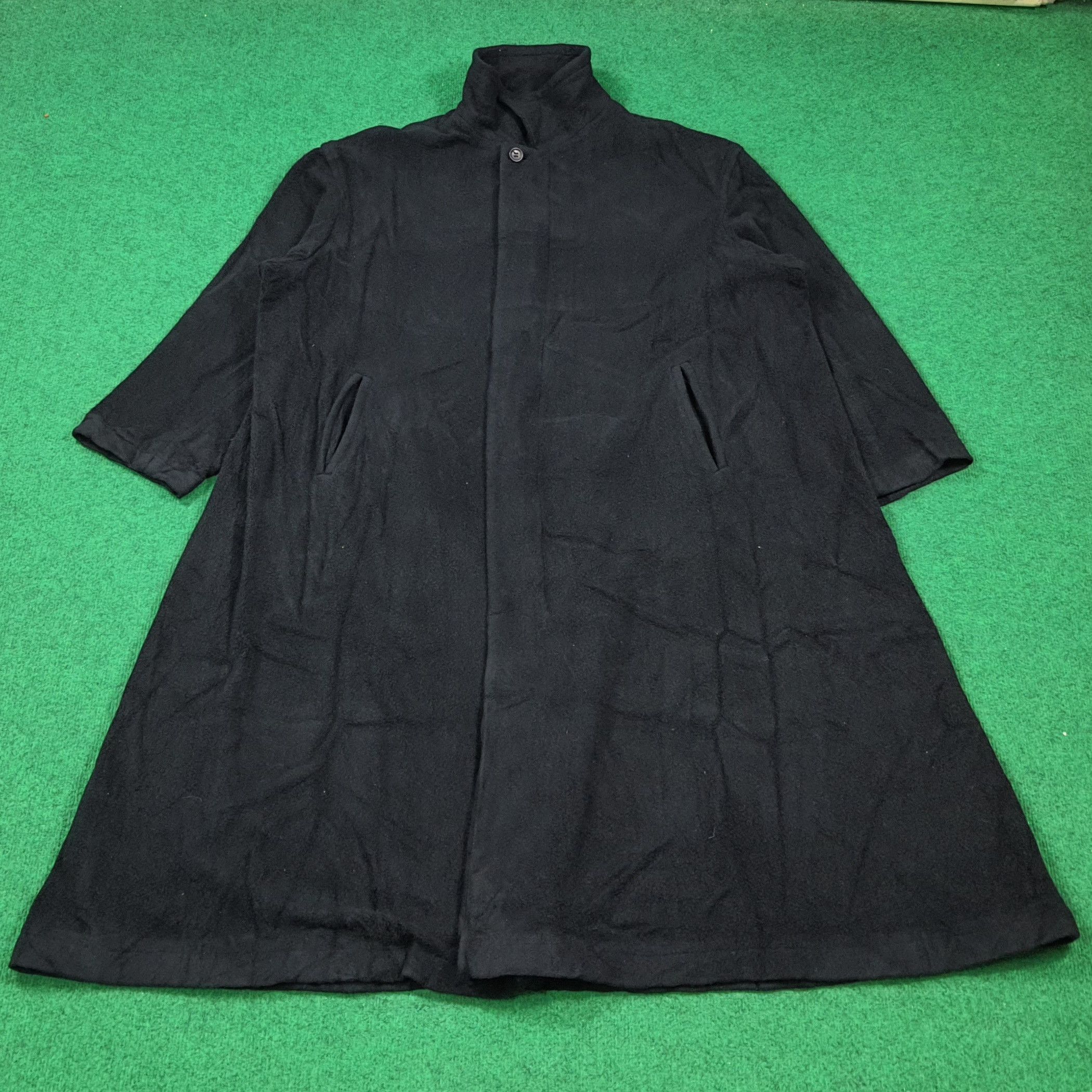 Y's Vintage Y's Yohji Yamamoto Fleece Jacket Overcoat C284N1 Size US XXL / EU 58 / 5 - 1 Thumbnail