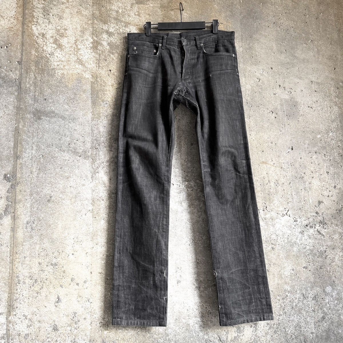 Dior 2000’s Dior Homme MIJ Thrashed Repair Denim By Hedi Slimane Size US 33 - 1 Thumbnail