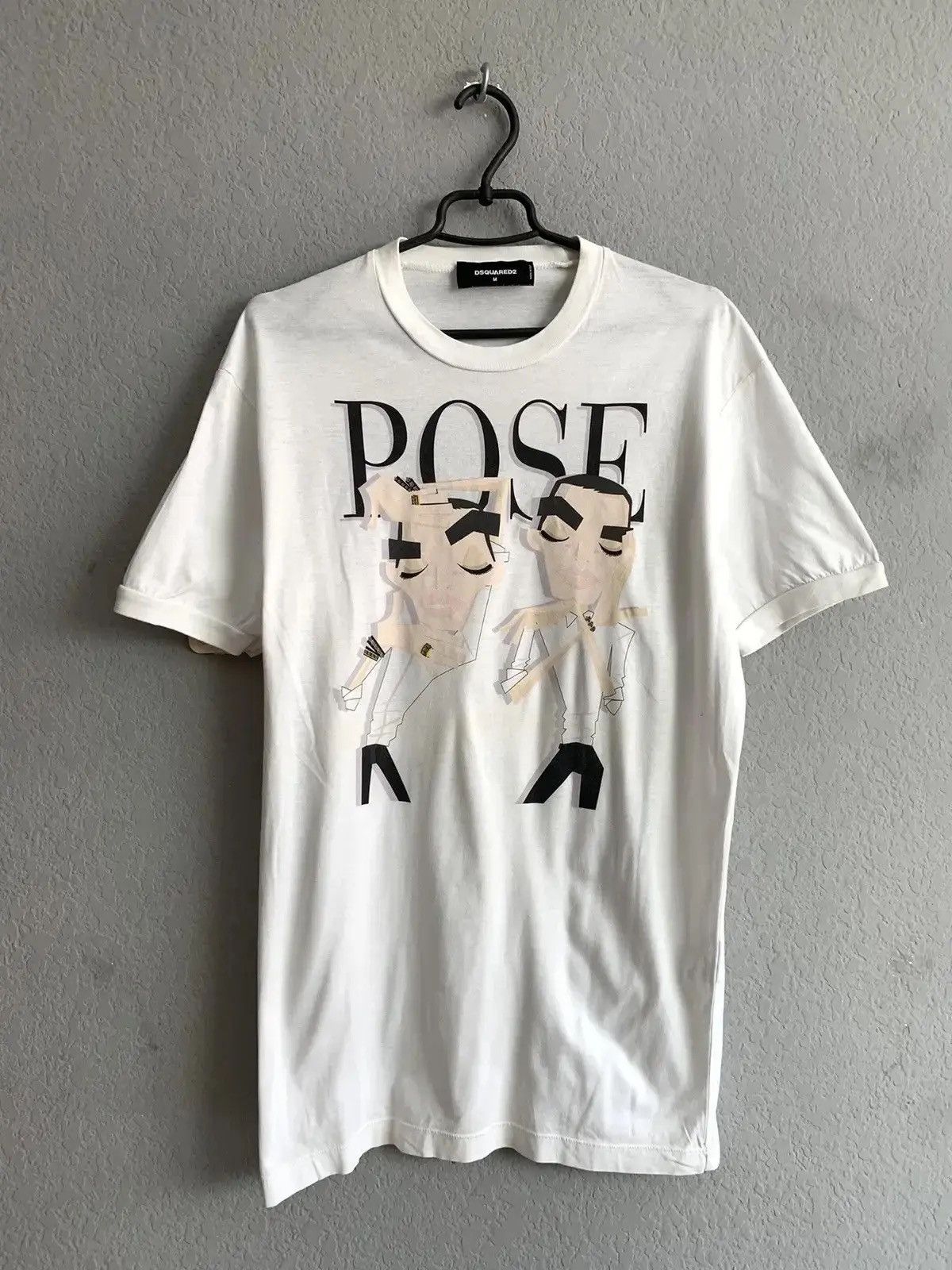 Dsquared2 Vintage Y2K Dsquared2 "POSE" T-Shirt dsquared2 white Size US M / EU 48-50 / 2 - 2 Thumbnail