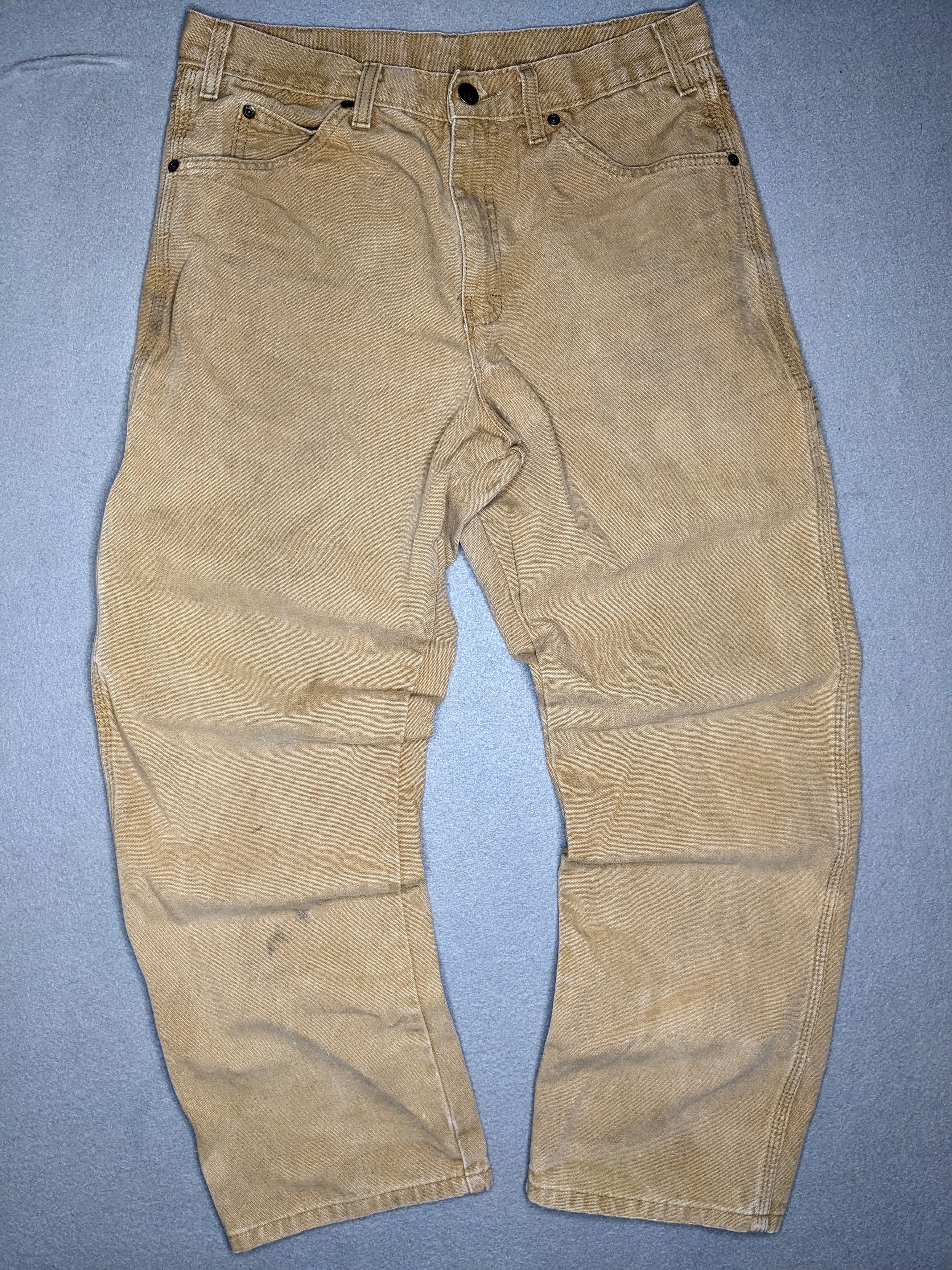 Dickies Dickies Carpenter Pants 30x30 Canvas Baggy Beige Distressed Size US 30 / EU 46 - 2 Thumbnail