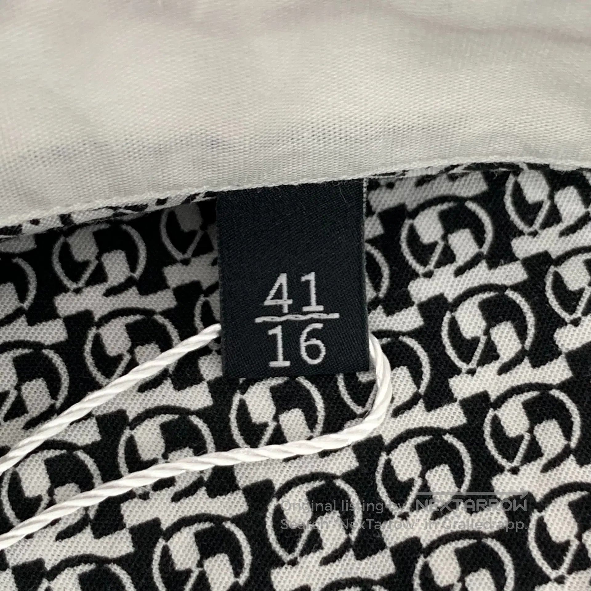 Gucci Guicci Size 41 Black and White Color Block Pattern Printed Size US S / EU 44-46 / 1 - 6 Thumbnail