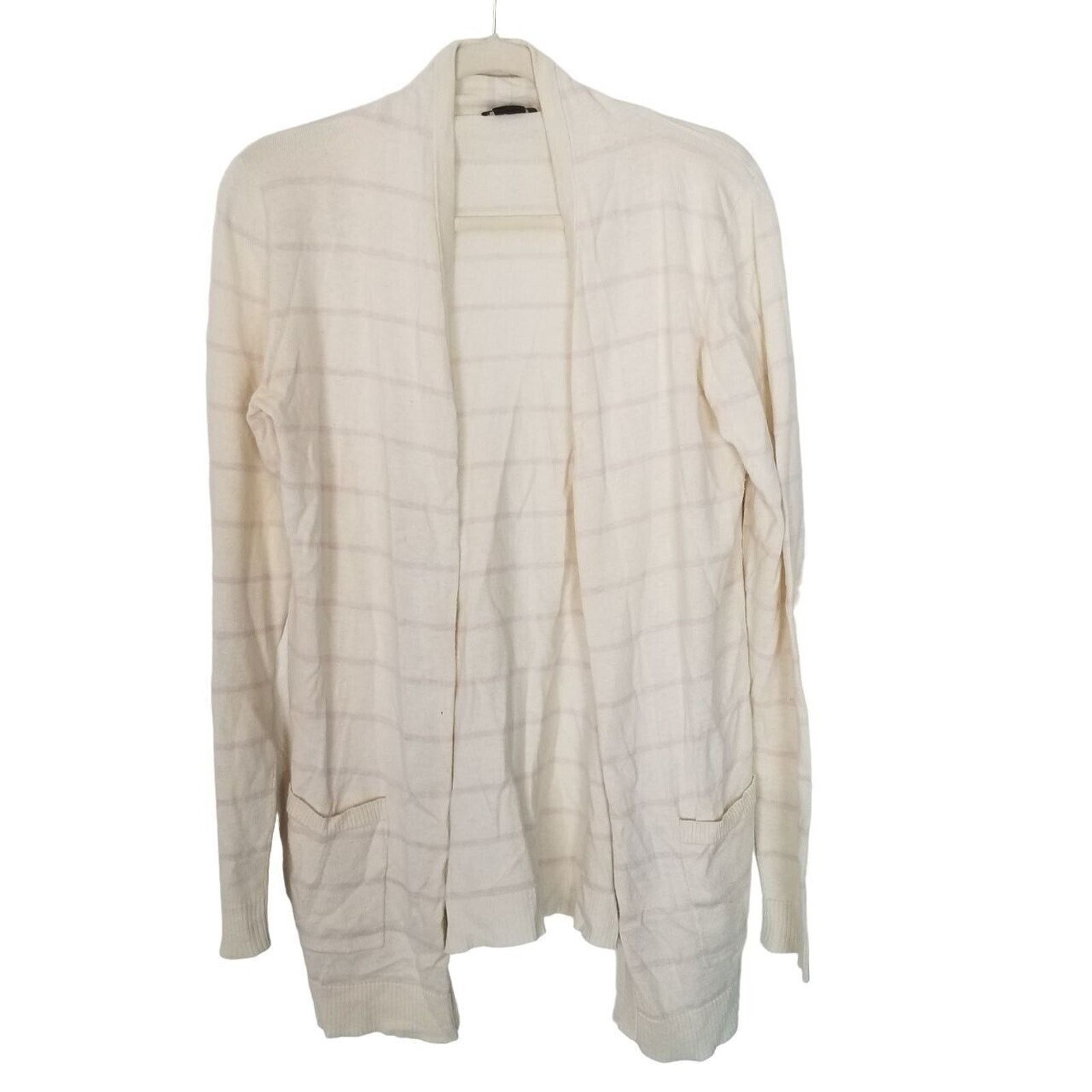 Theory Theory Womens Cashmere Blend Cardigan Striped Open Quiet M Size M / US 6-8 / IT 42-44 - 1 Thumbnail
