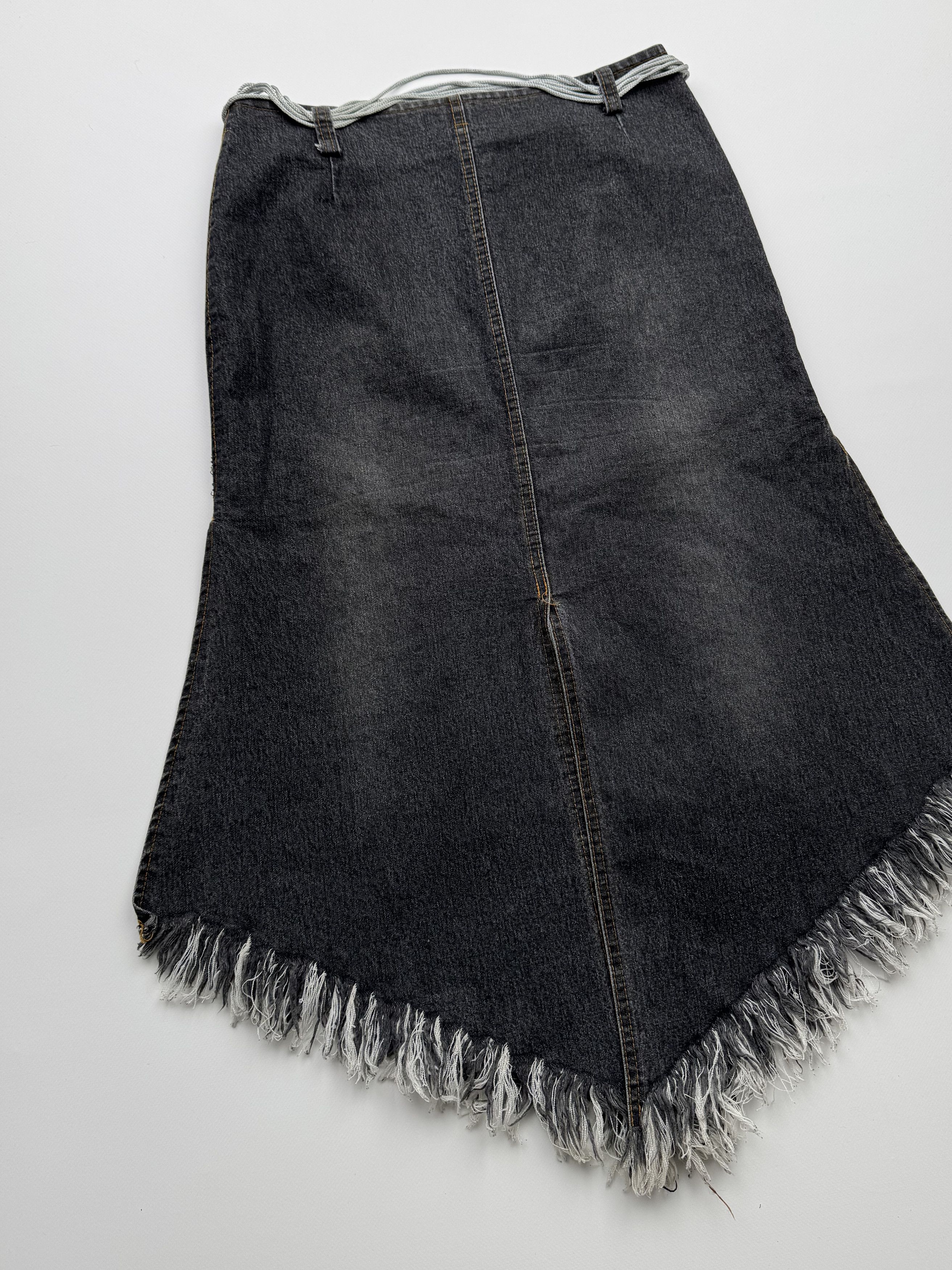 Vintage Vintage Denim Skirt With Belt B121(V430)E2 Size 27" / US 4 / IT 40 - 6 Thumbnail