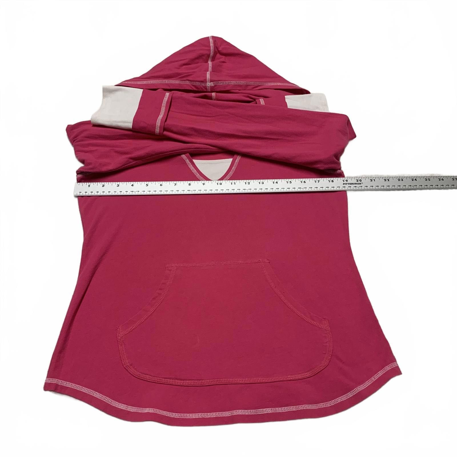 Other JU MORETULTRA Women's M Pink Hooded Long Sleeve Top Size M / US 6-8 / IT 42-44 - 8 Thumbnail
