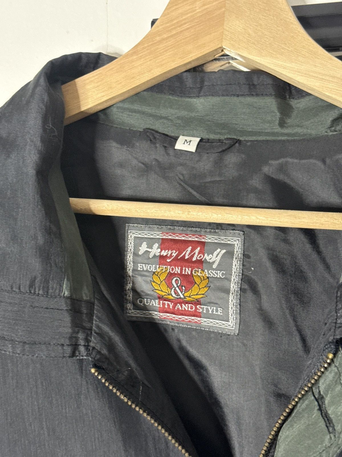 Vintage VINTAGE 1990’s Black Henry Moffat bomber jacket Size US M / EU 48-50 / 2 - 2 Thumbnail
