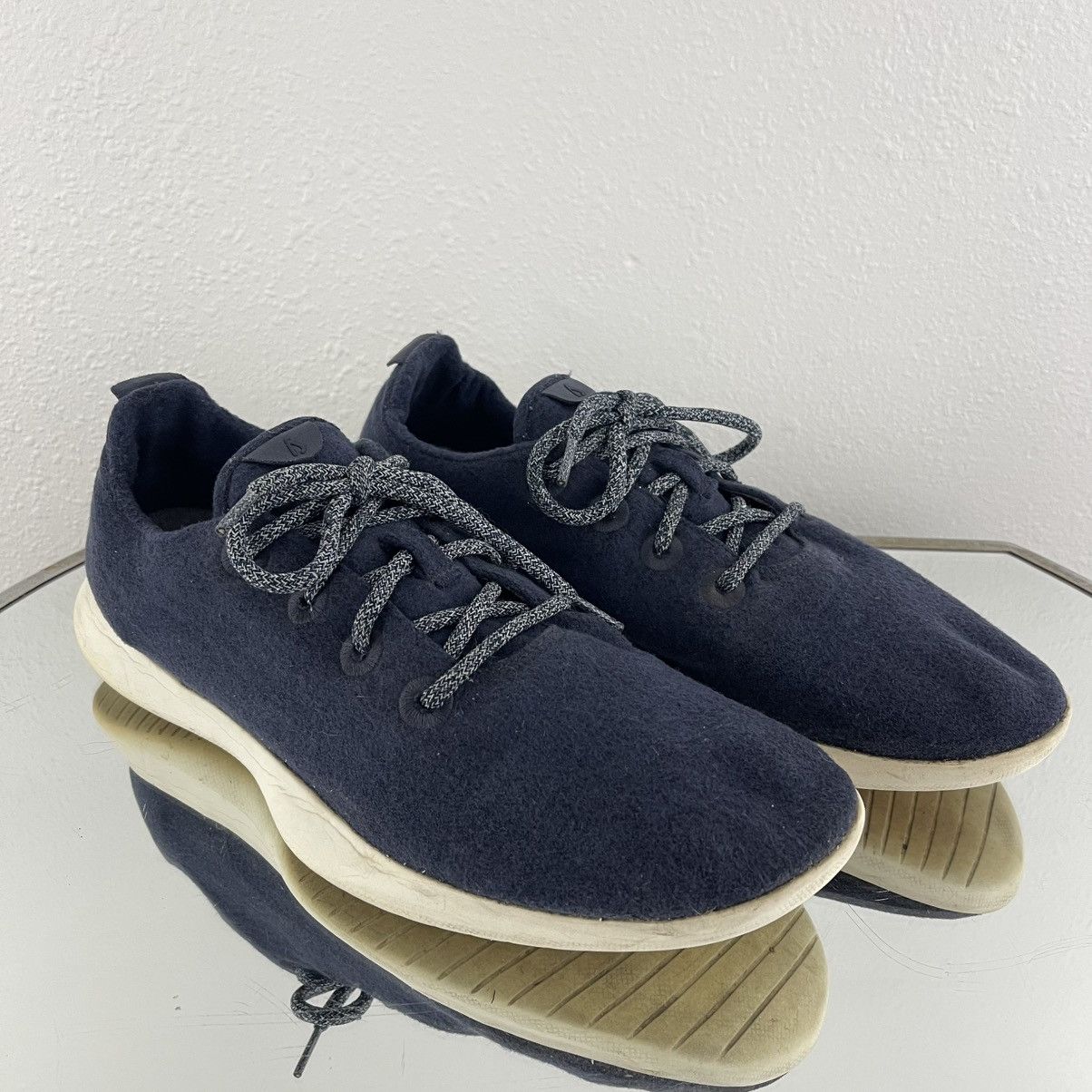 Allbirds ALLBIRDS Mens Dark Blue Merino Wool Tree Runner Sneakers Size US 13 / EU 46 - 1 Thumbnail