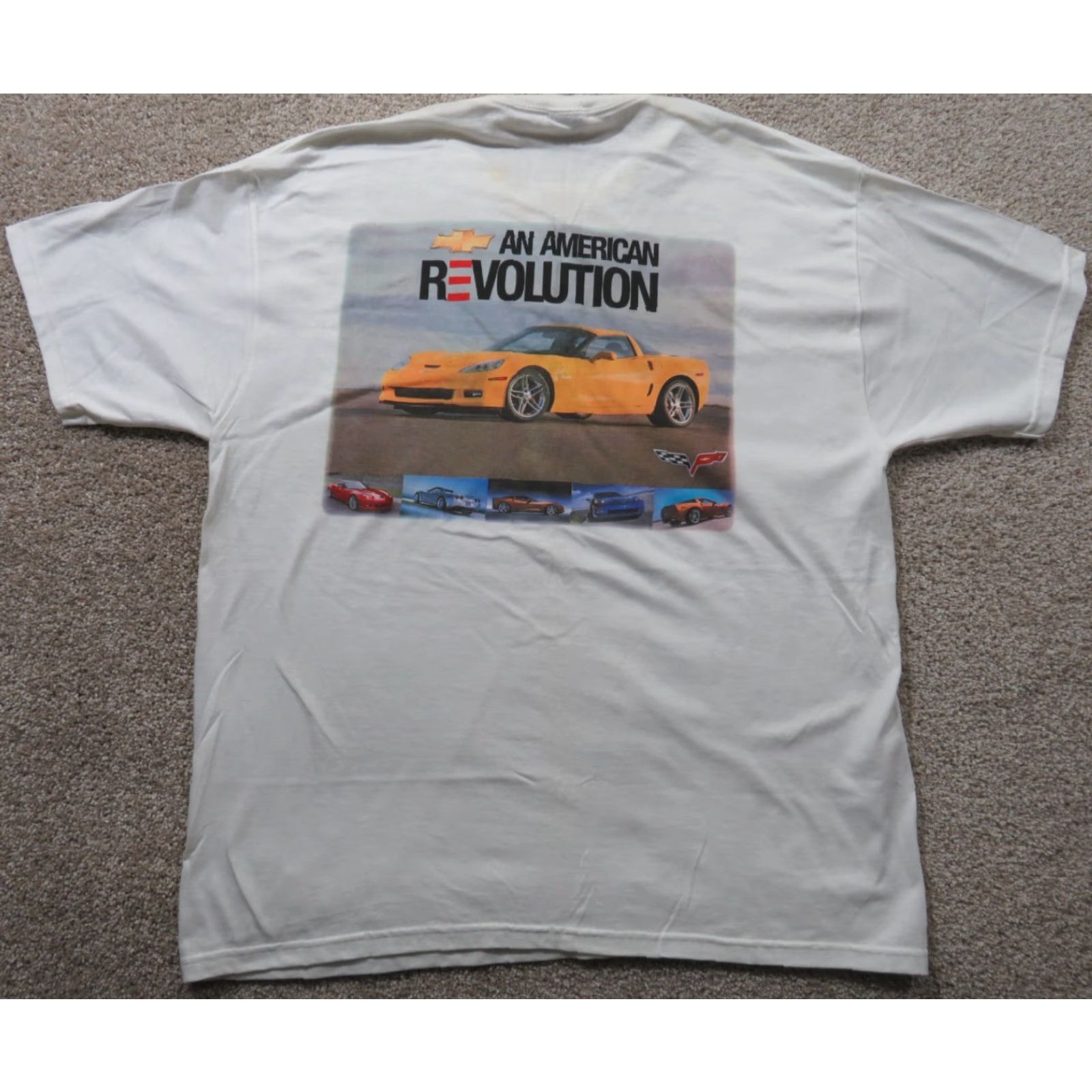 Anvil VTG 2XL Chevy Dealer Corvette An American Revolution Anvil T-Shirt Adult Men Size US XXL / EU 58 / 5 - 6 Thumbnail