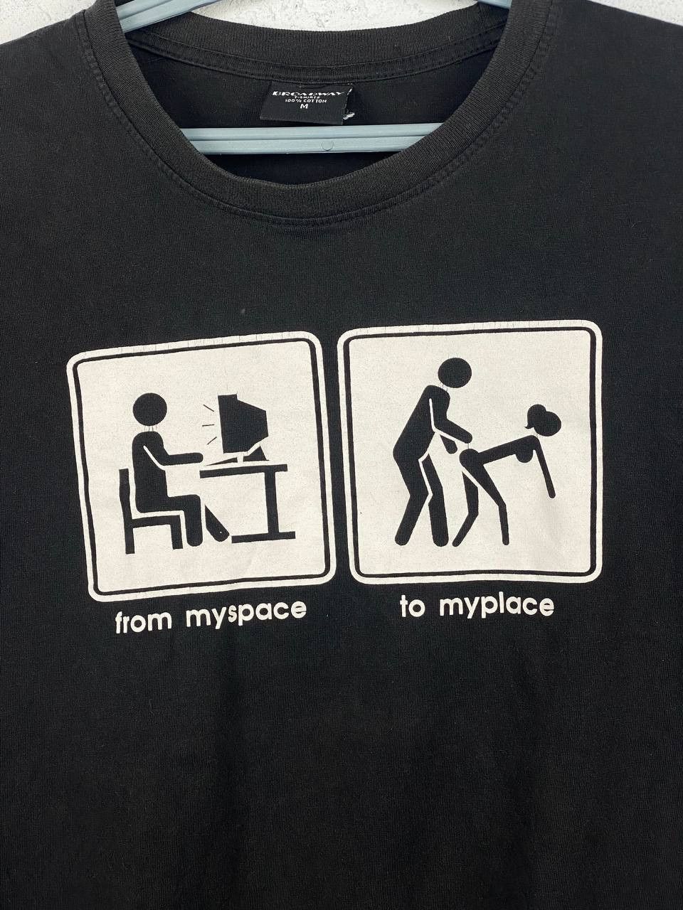 Vintage VINTAGE PARODY ART PORNSTAR MYSPACE TO MYPLACE Size US M / EU 48-50 / 2 - 4 Thumbnail