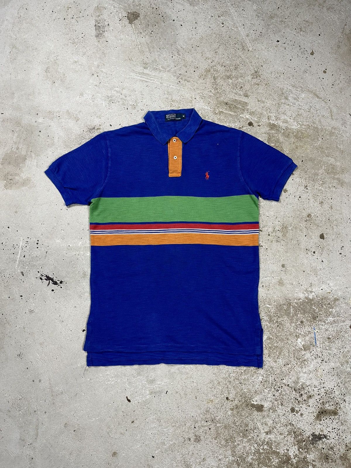 Polo Ralph Lauren Vintage y2k Polo Ralph Lauren Striped Polo Tee T Shirt Size US M / EU 48-50 / 2 - 1 Thumbnail