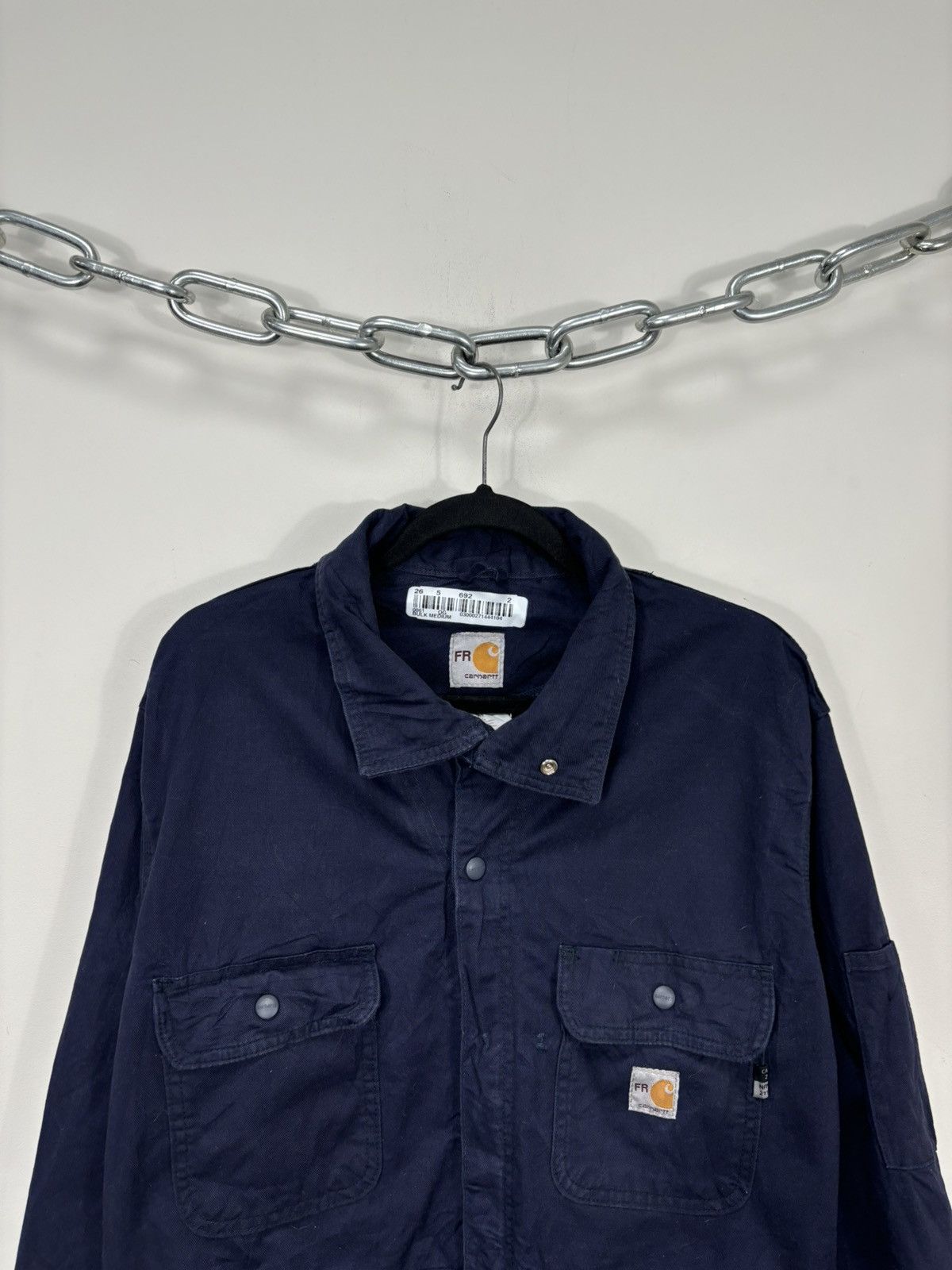 Carhartt Vintage Carhartt Flame Resistant Hype Boxy Cropped Jacket Size US L / EU 52-54 / 3 - 3 Thumbnail