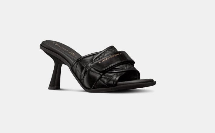 Dior o1w1db11024 Evolution Heeled Slides in Black Size US 7 / IT 37 - 2 Thumbnail