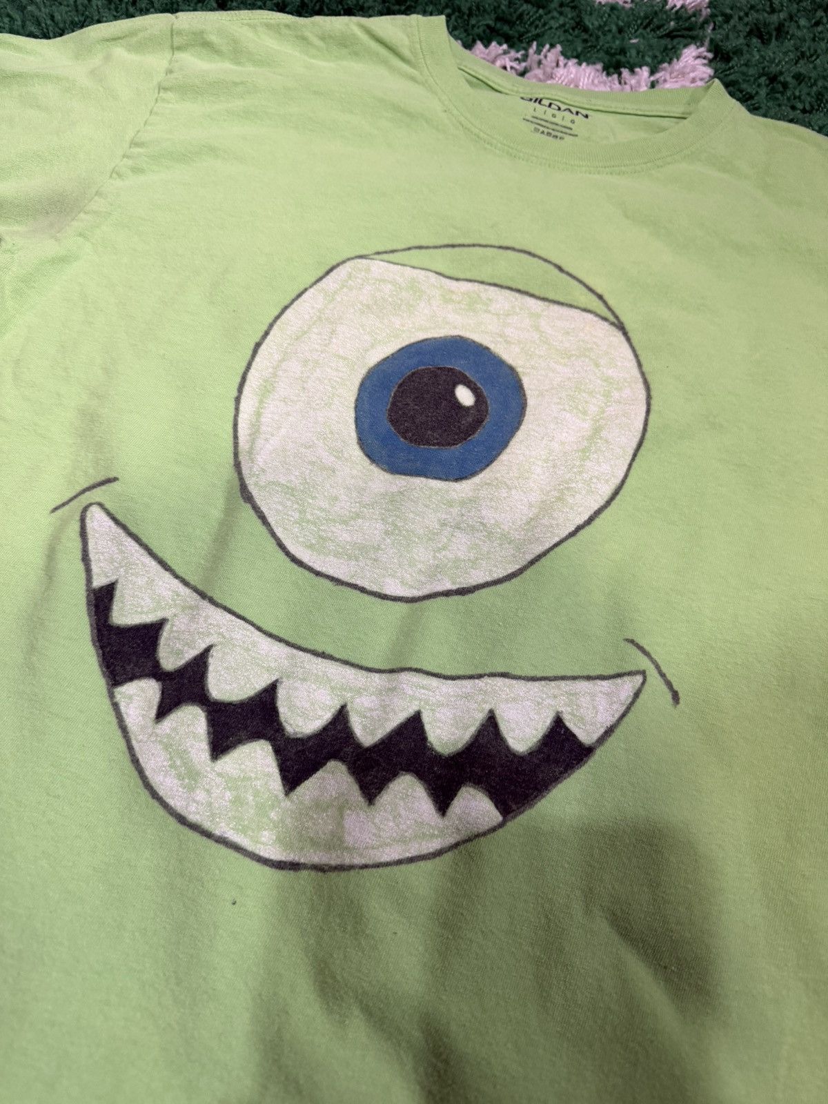 Vintage Mike Wazowski Tee Size US M / EU 48-50 / 2 - 2 Thumbnail