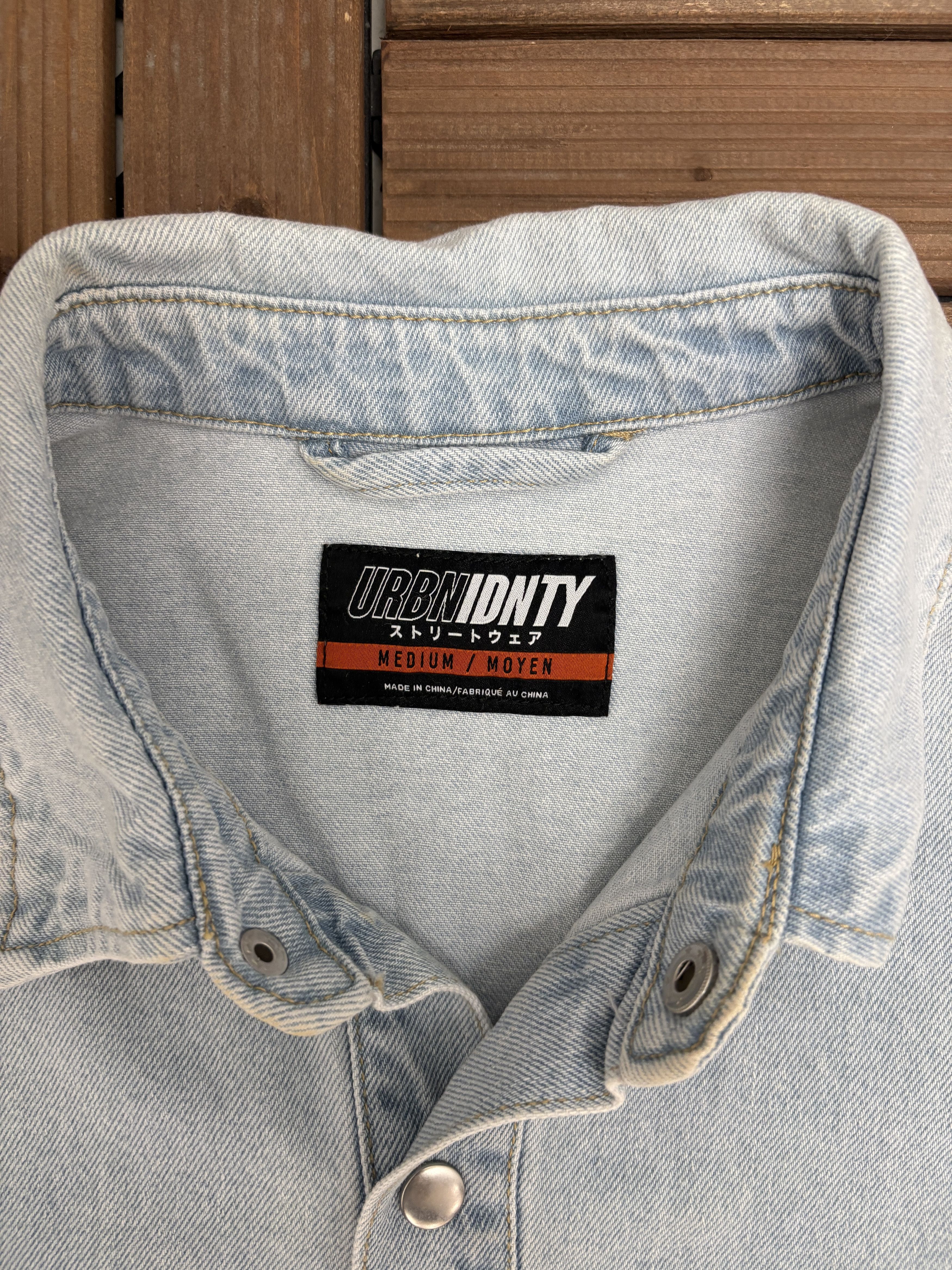 Other URBN IDNTY Blue Thin Denim Jacket Size US M / EU 48-50 / 2 - 6 Thumbnail