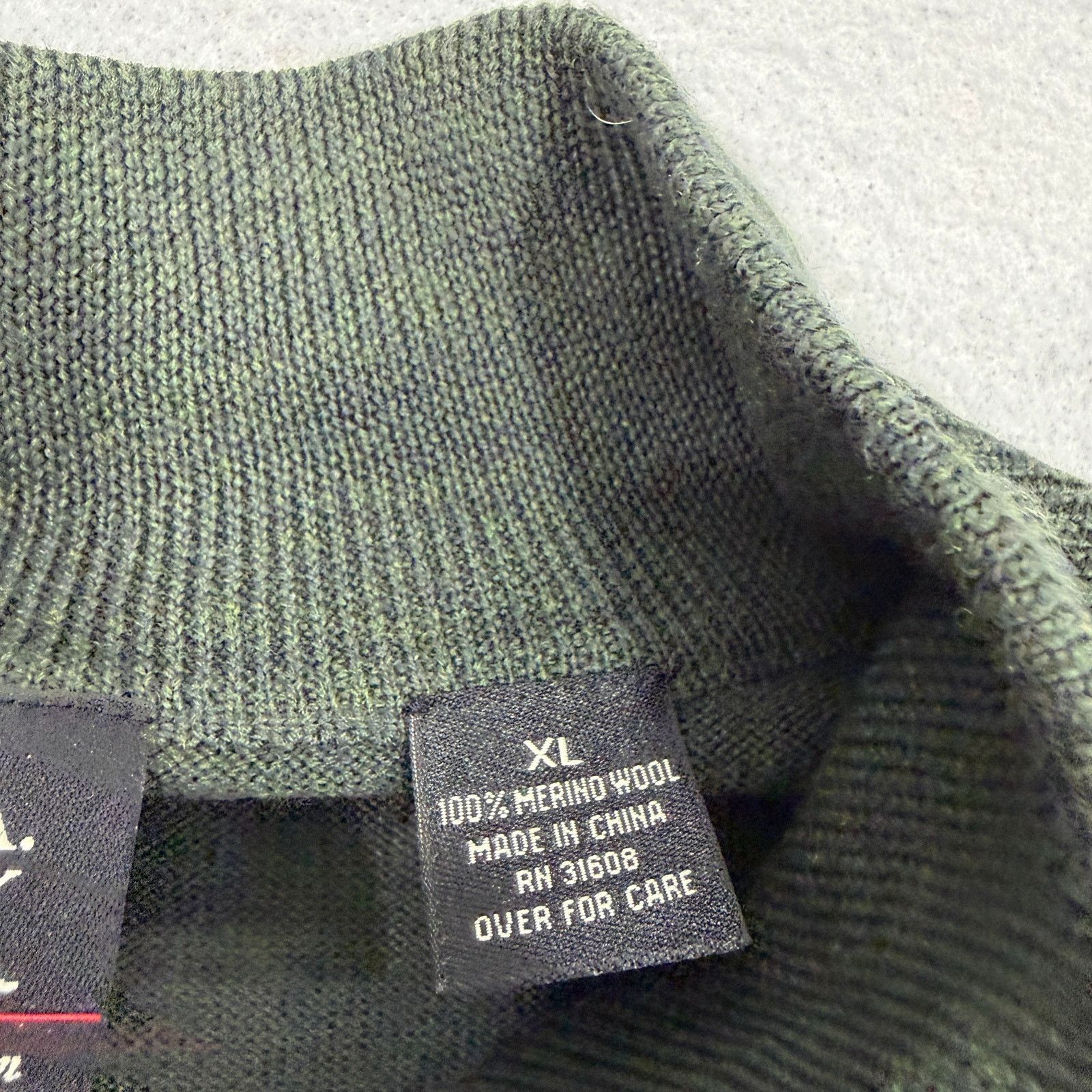 Jos. A. Bank Jos A Bank 100% Merino Wool 1/4 Zip Sweater Extra Large Size US XL / EU 56 / 4 - 5 Thumbnail