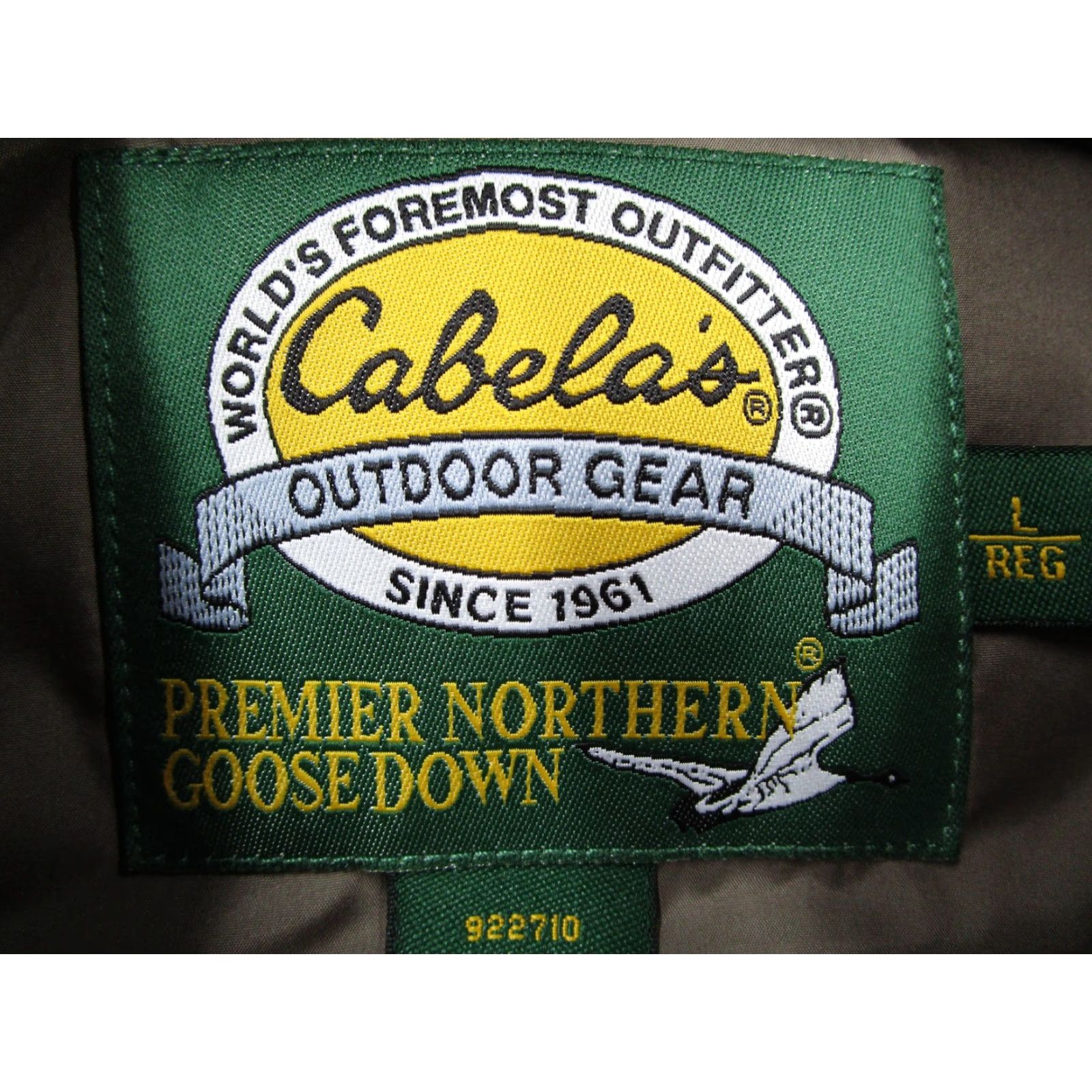 Vintage Cabela's Vest Mens Large Brown Premier Northern Goose Down Puffer Snap Outdoor Size US L / EU 52-54 / 3 - 2 Thumbnail