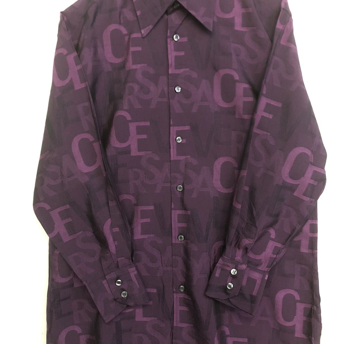 Versace VERSACE COLLECTION SPELLOUT BUTTON SHIRT Size US L / EU 52-54 / 3 - 6 Thumbnail