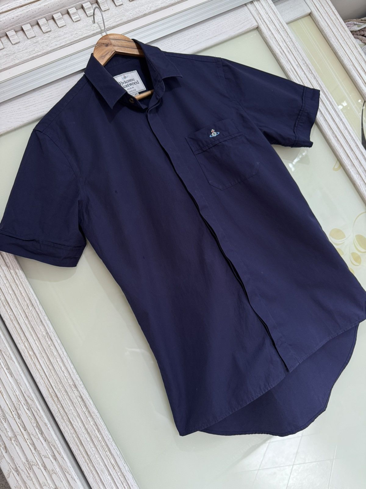 Vivienne Westwood Vivienne Westwood Navy Blue Short Sleeve Shirt Size US M / EU 48-50 / 2 - 4 Thumbnail