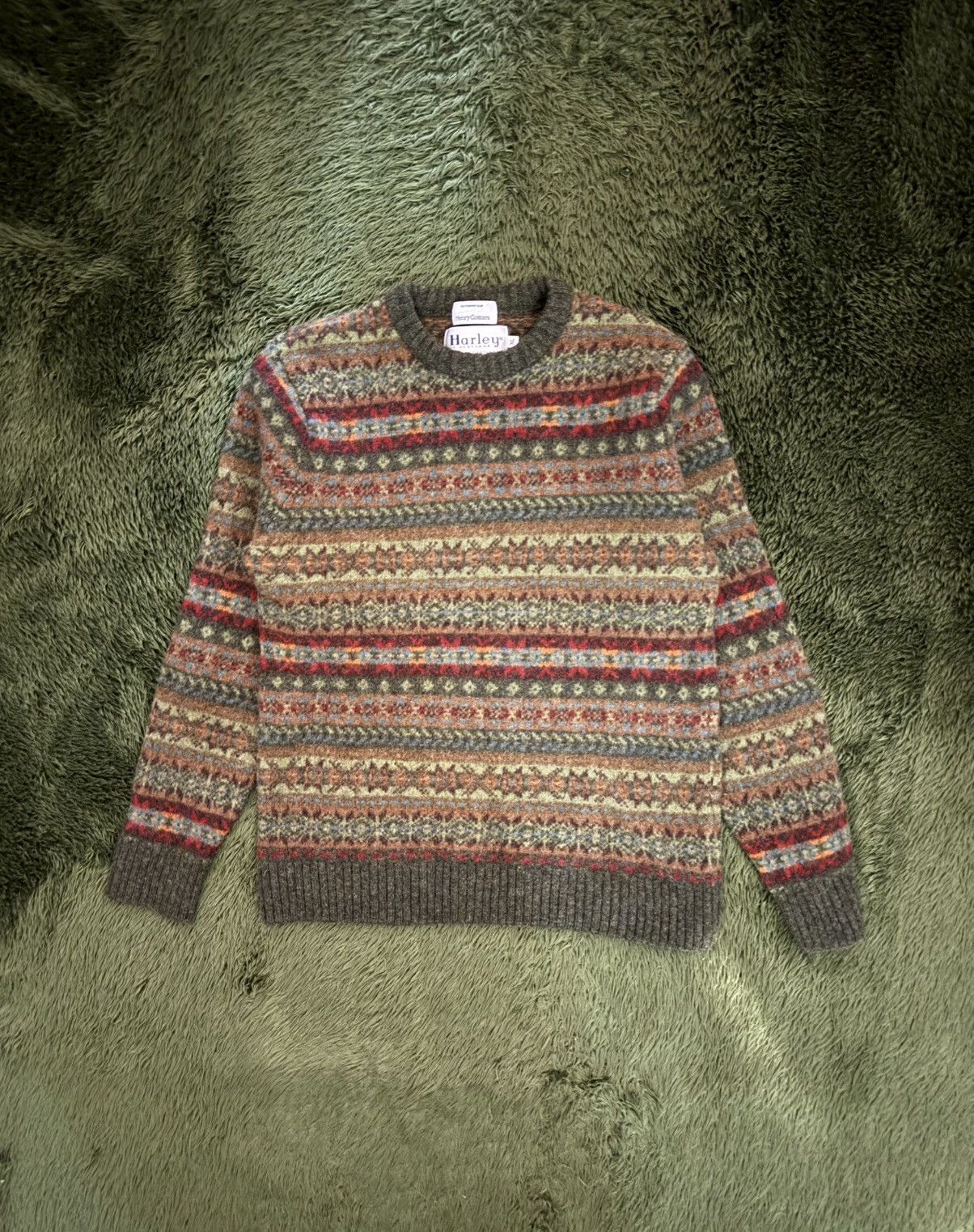 Harley of Scotland x Henry Cotton’s Fair Isle Seamless Knit