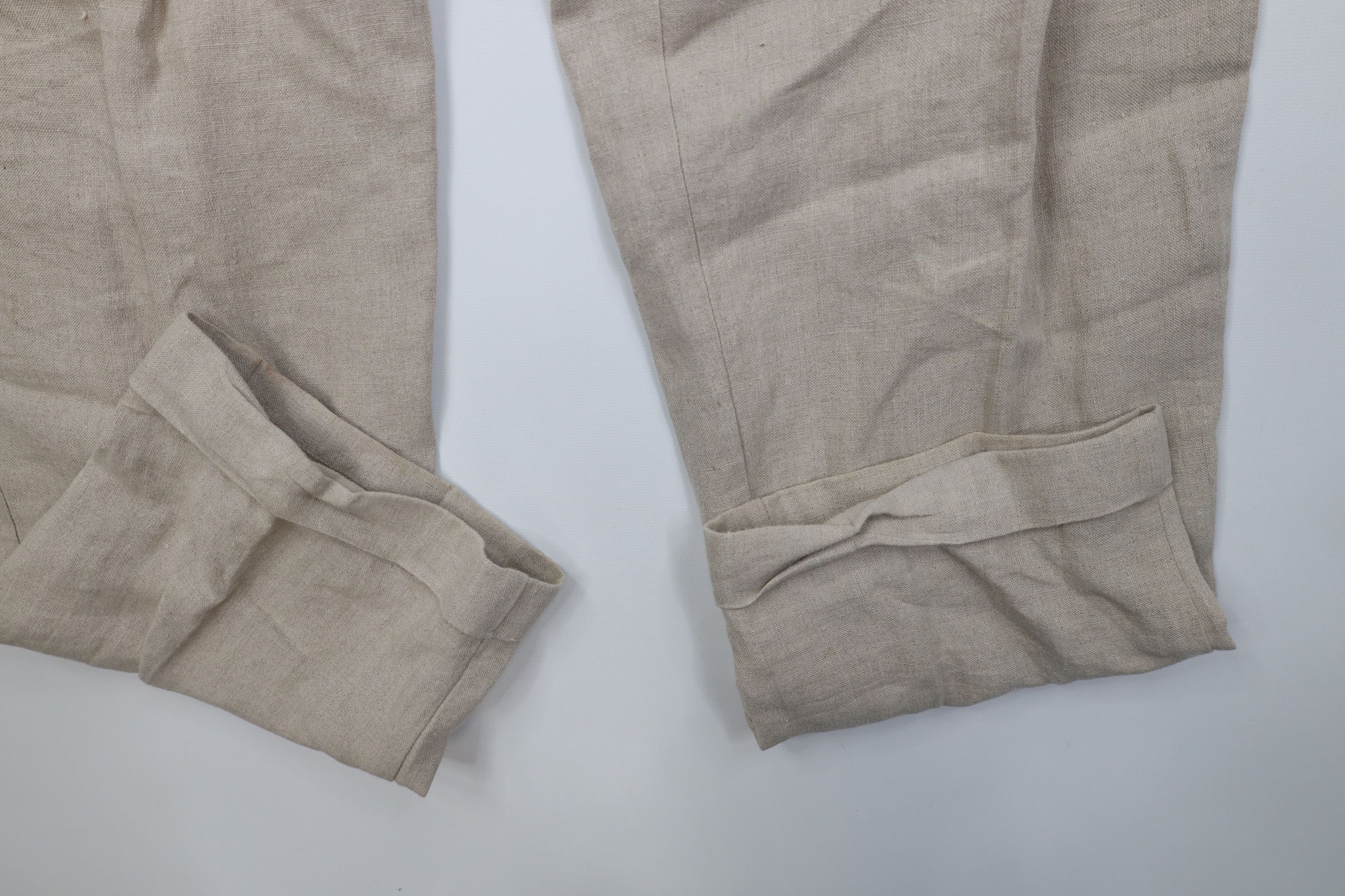Vintage Vintage 90s Y2K Streetwear Knit Wide Leg Chino Pants Beige Size US 36 / EU 52 - 6 Thumbnail