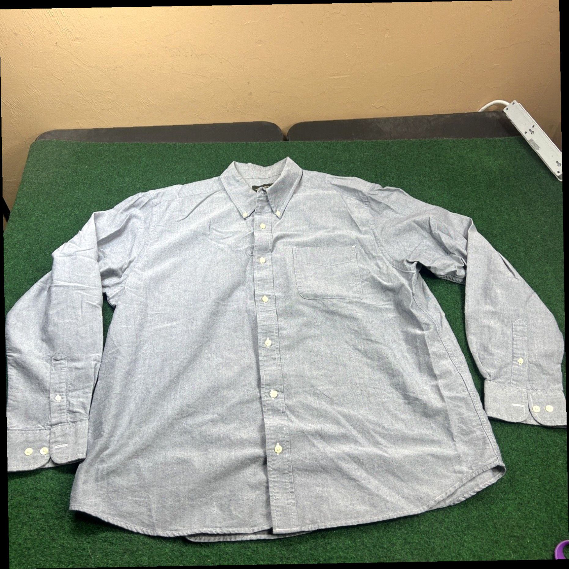 Eddie Bauer Eddie Bauer Shirt Mens XL Gray Tall Hiking Relaxed Fit Button Up Collared Casual Size US XL / EU 56 / 4 - 1 Thumbnail