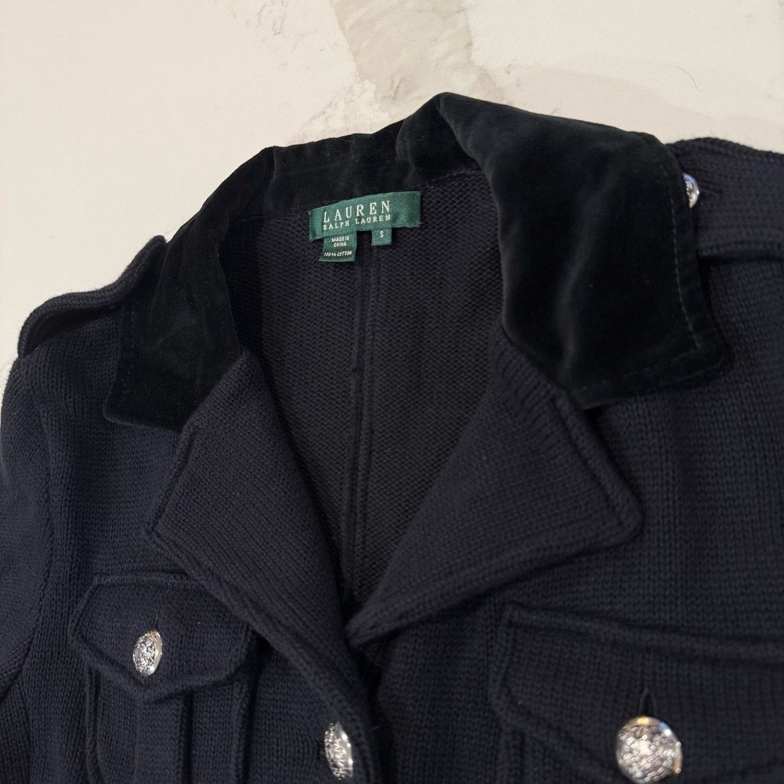 Lauren Ralph Lauren Lauren Ralph Lauren NWT Military Knit Blazer Jacket Womens S Size S / US 4 / IT 40 - 6 Thumbnail