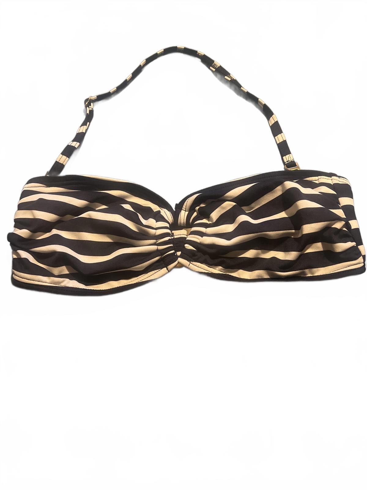 Michael Kors Micheal Kors Striped Bandeau Bikini Top halter Size ONE SIZE - 2 Thumbnail