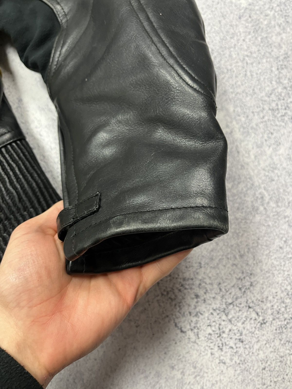 Genuine Leather Richa Black Moto Leather Jacket Vintage Racing Bike Size US S / EU 44-46 / 1 - 7 Thumbnail
