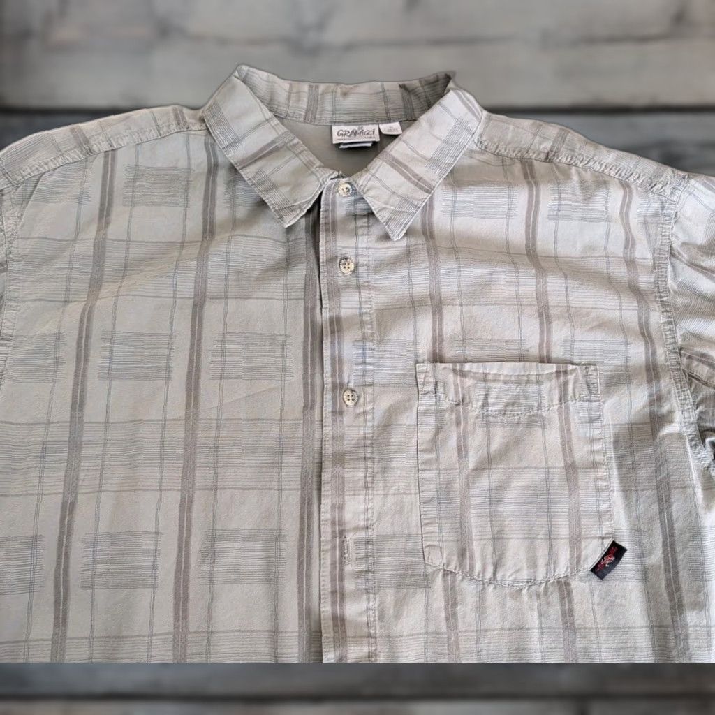 Gramicci VINTAGE Gramicci Button Up Shirt Mens XL Green USA Made Streetwear Shirt Mens XL Green Gramicci Button-Up Plaid Long Sleeve 90s USA Hip Hop Streetwear Size US XL / EU 56 / 4 - 1 Thumbnail