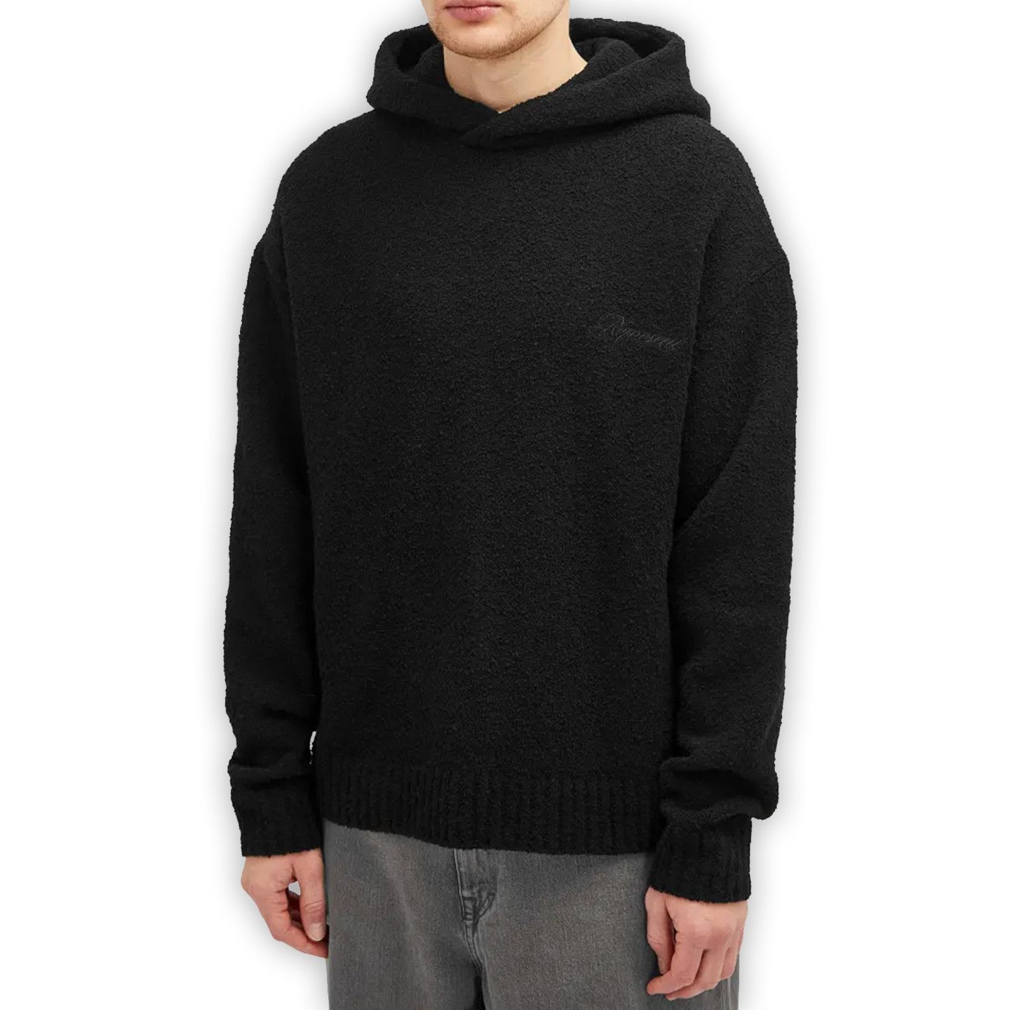 Represent Clo. Represent Clo Jet Black Heavy Boucle Hoodie Size US XXL / EU 58 / 5 - 1 Thumbnail