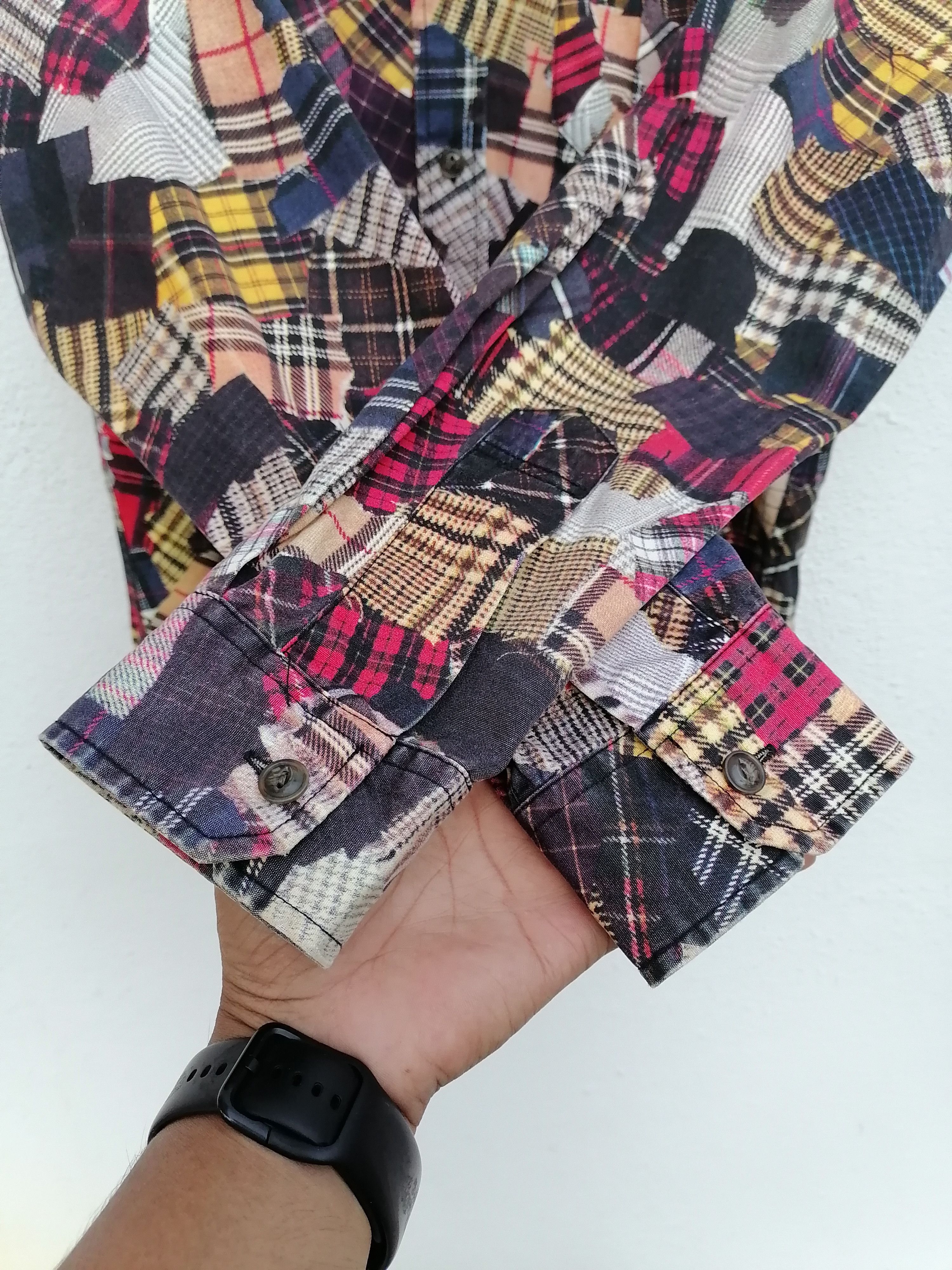Japanese Brand Abahouse Patchwork Print Button Up Shirt Size US L / EU 52-54 / 3 - 2 Thumbnail