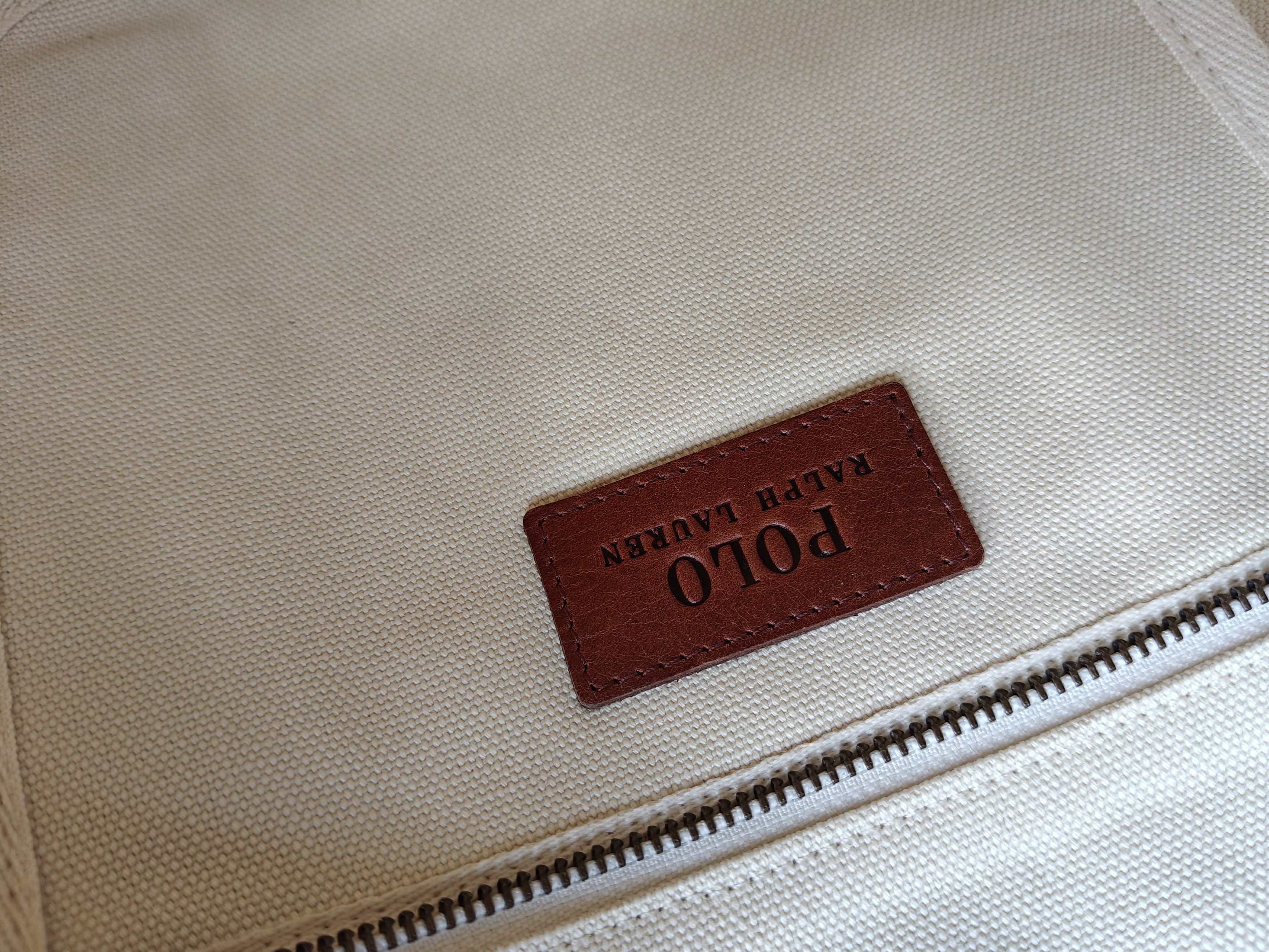 Polo Ralph Lauren Polo Ralph Lauren Canvas Medium Tote Free Shipping FTP/4011 Size ONE SIZE - 8 Thumbnail