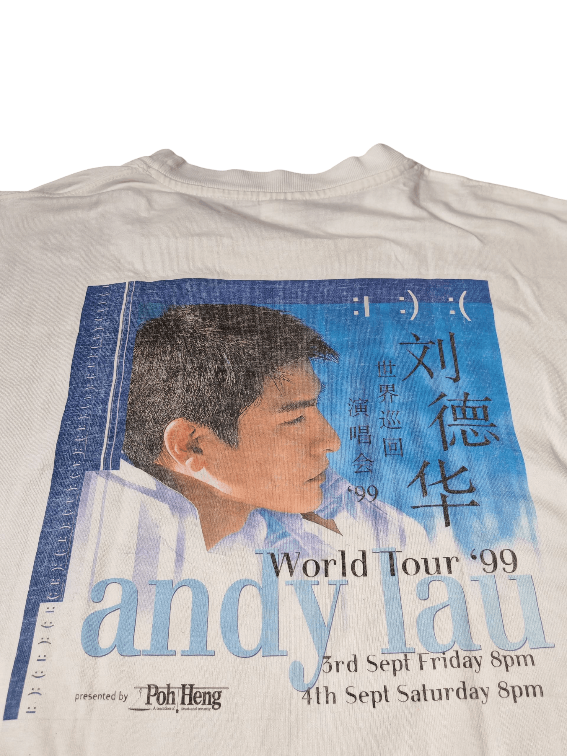 Vintage Vintage Andy Lau Tour 99 Official Merchandise Tshirt Tee Size US L / EU 52-54 / 3 - 1 Thumbnail