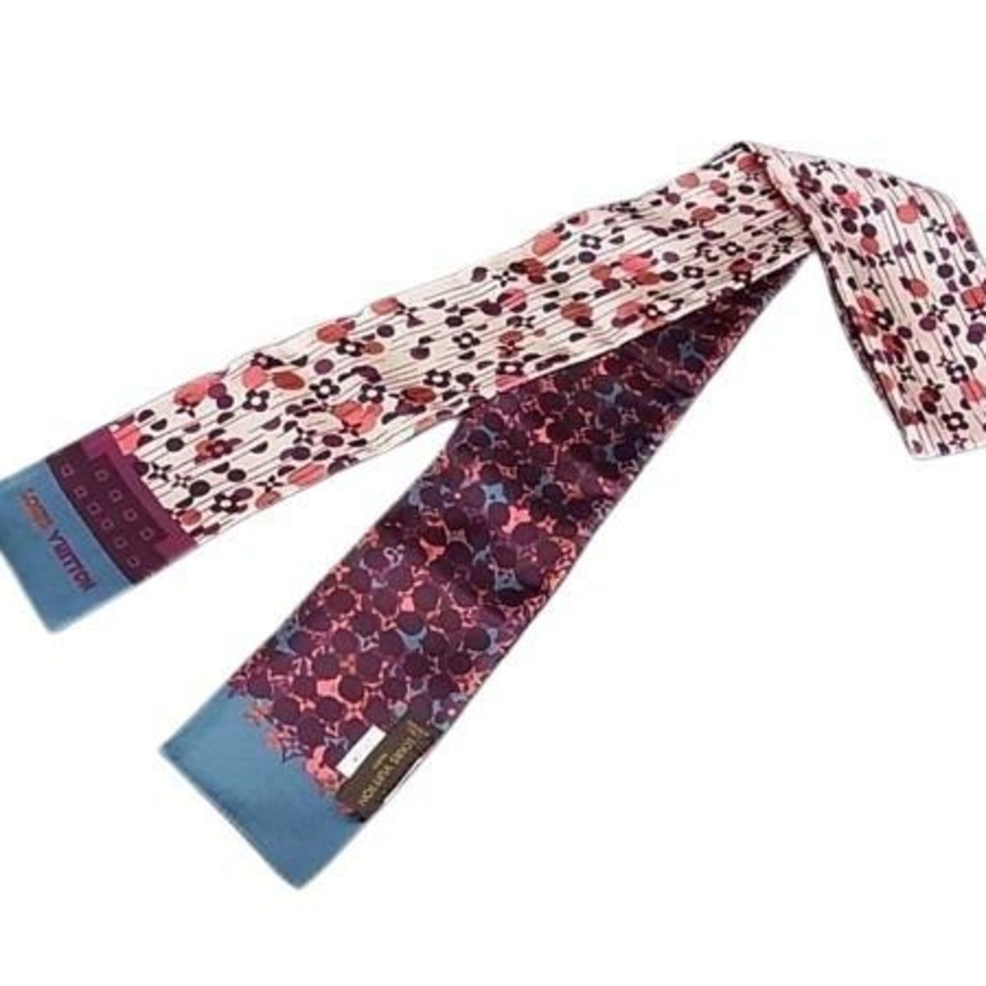 Louis Vuitton Louis Vuitton Ribbon Scarf Bandeau Monogram Multicolor Silk Women's Size ONE SIZE - 1 Thumbnail