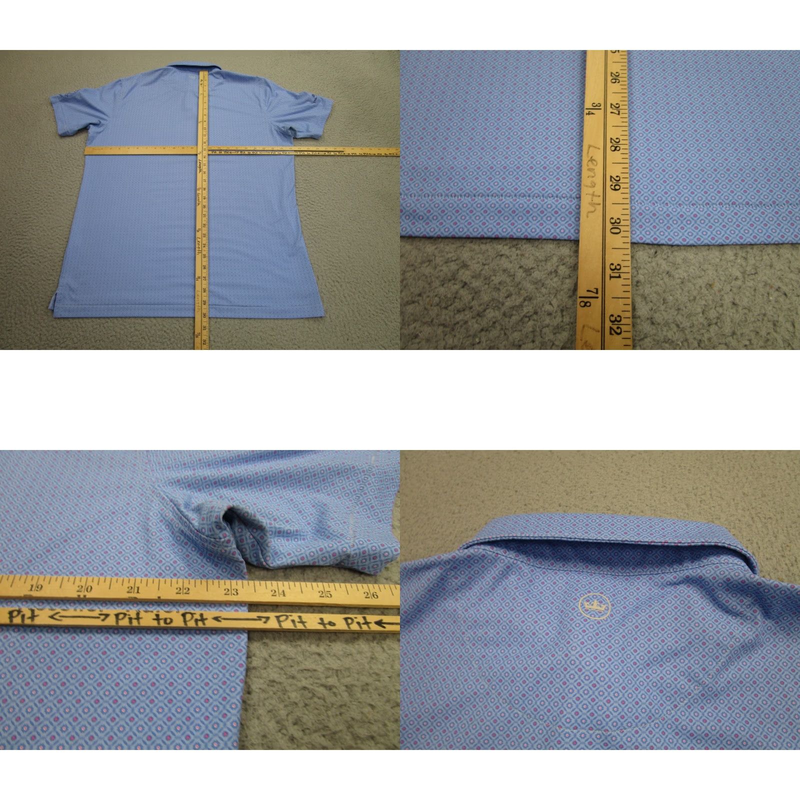 Peter Millar Peter Millar Polo Shirt Mens L Blue Valencia Country Club Golf Santa Clarita Size US L / EU 52-54 / 3 - 8 Thumbnail