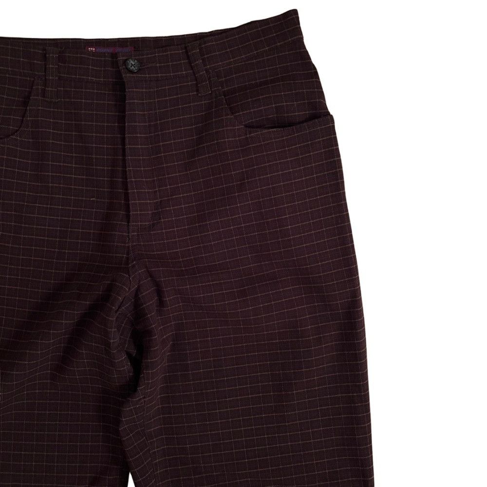 Point Zero Point Zero Y2K Women’s Classic Check Brown Bootleg Pants Size 32" / US 10 / IT 46 - 2 Thumbnail