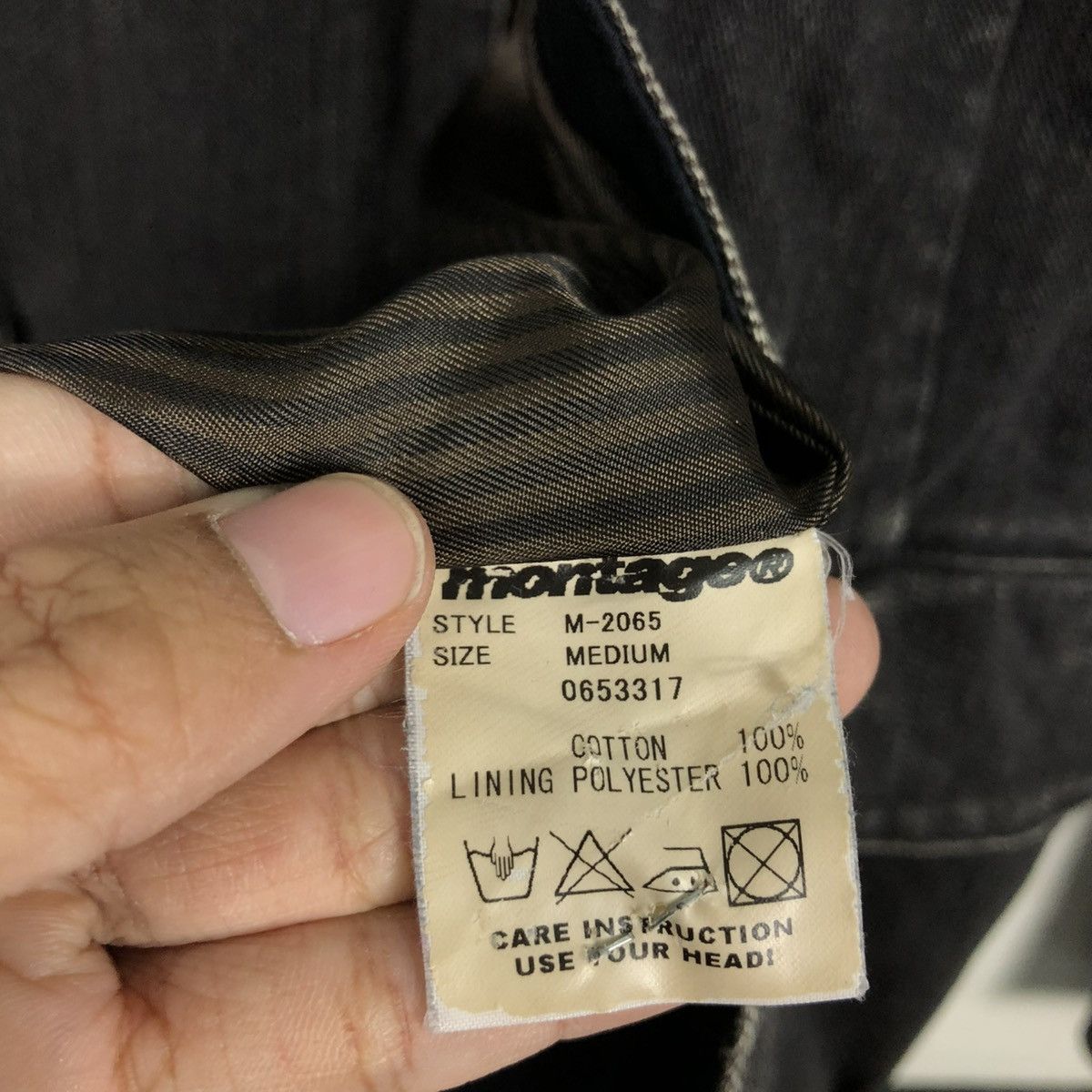 Japanese Brand 🔥VINTAGE CHORE WORK JACKET MONTAGE STRIPED ISSEY MIYAKE Size US M / EU 48-50 / 2 - 20 Thumbnail