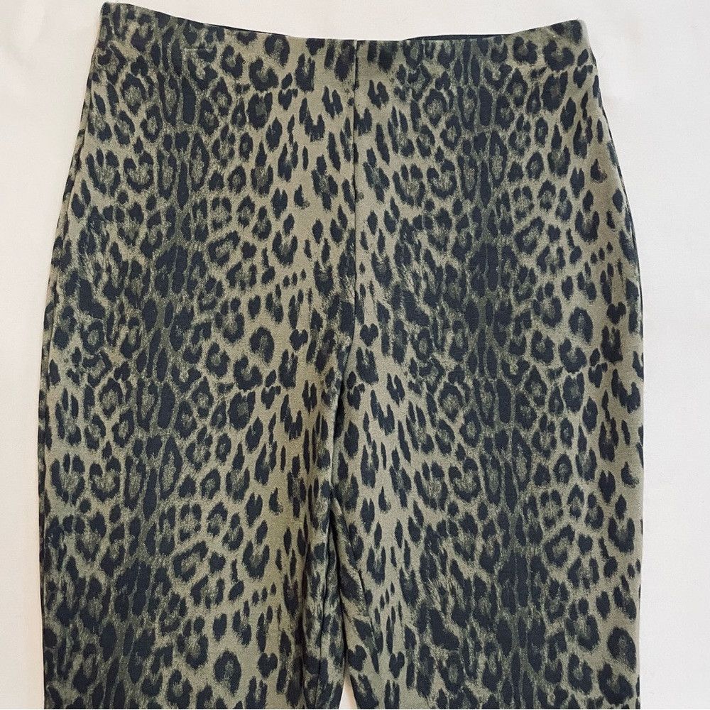 I.N.C New INC International Concepts Green Animal Print Leggings Size 30" / US 8 / IT 44 - 3 Thumbnail