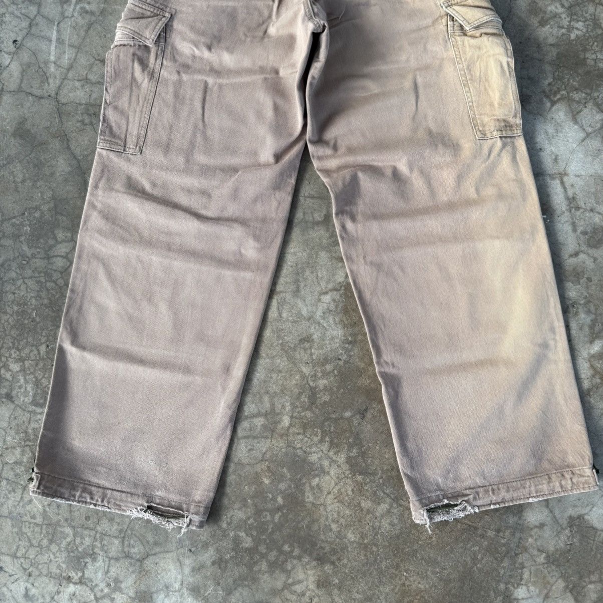 Japanese Brand Vintage Sunny Clouds Faded Brown Cargo Pants W31 Size US 31 - 12 Thumbnail
