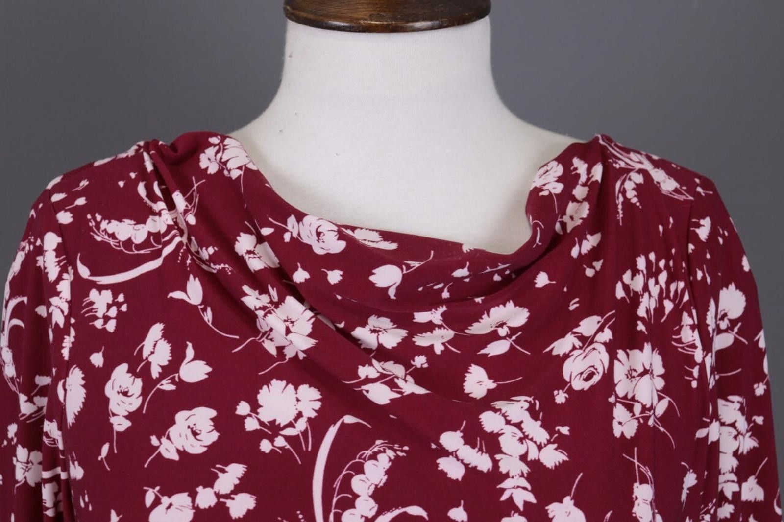Lauren Ralph Lauren Ladies Ralph Lauren Red Floral Evening Dress Size 10 Size L / US 10 / IT 46 - 4 Thumbnail