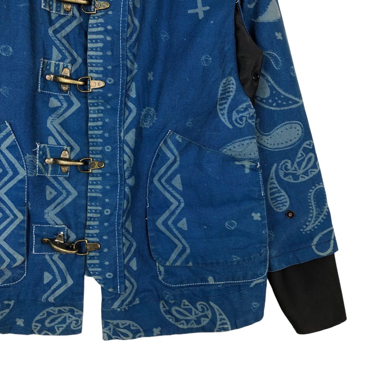 Blue Blue Japan 🔥Cropped Denim Jacket Biker Bondage Button Steel Japan Size US M / EU 48-50 / 2 - 5 Thumbnail
