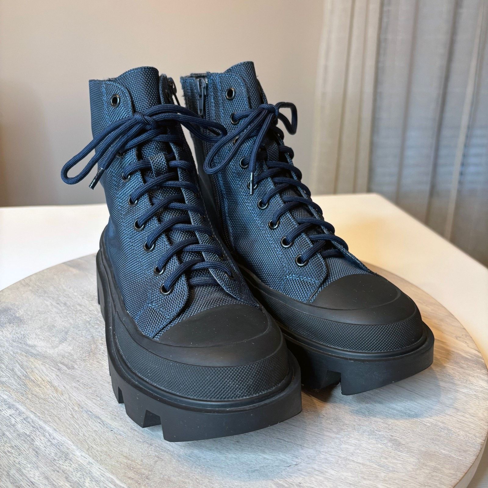 Jeffrey Campbell Jeffrey Campbell Lug Sole Combat Boots Blue Women's Size 7.5 Size US 7.5 / IT 37.5 - 4 Thumbnail
