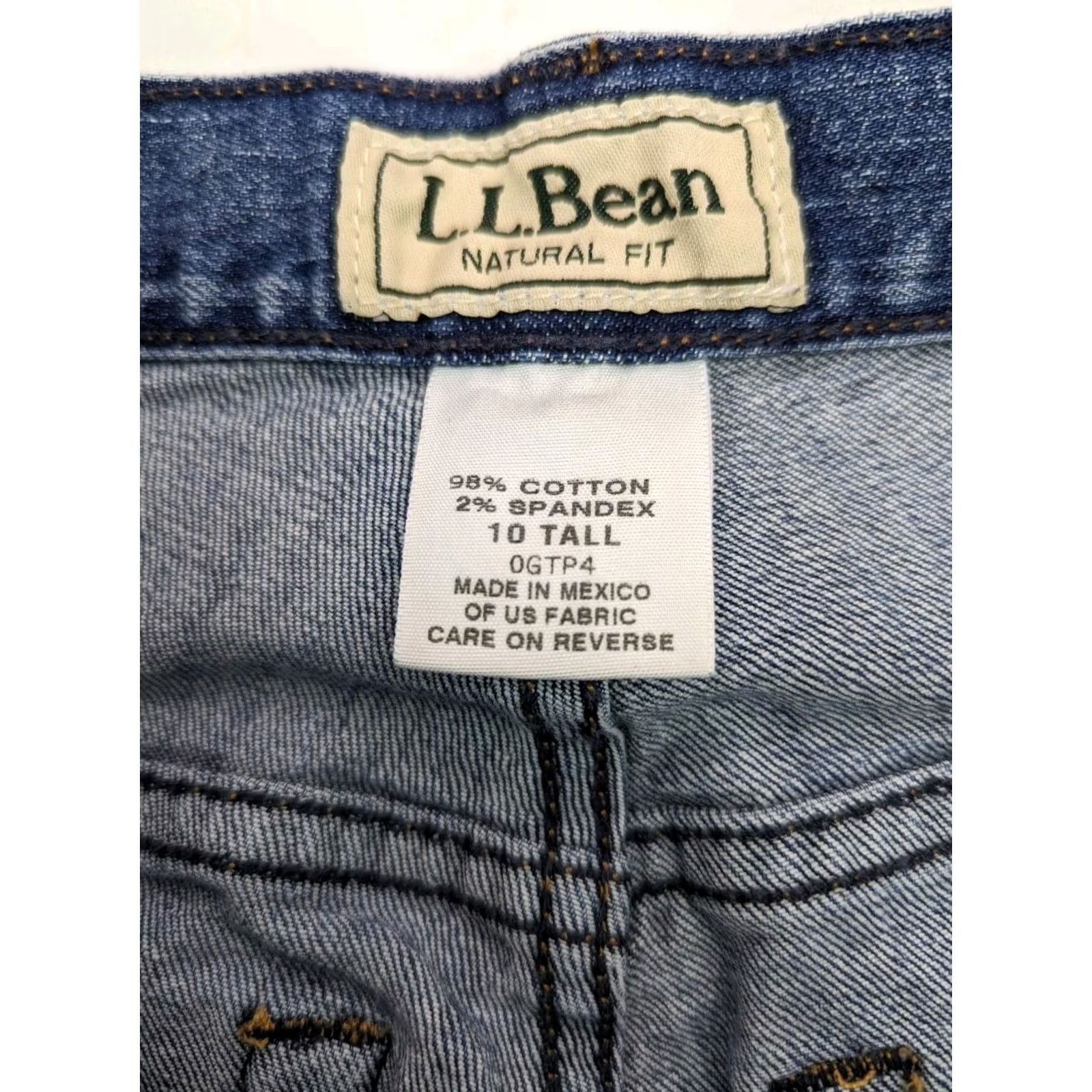 Vintage L.L. Bean 1912 Jeans Blue Straight Jeans Women 10 Tall 27x29 Denim 5-Pocket Logo 1912 Hardware Vintage: No Size 32" / US 10 / IT 46 - 7 Thumbnail