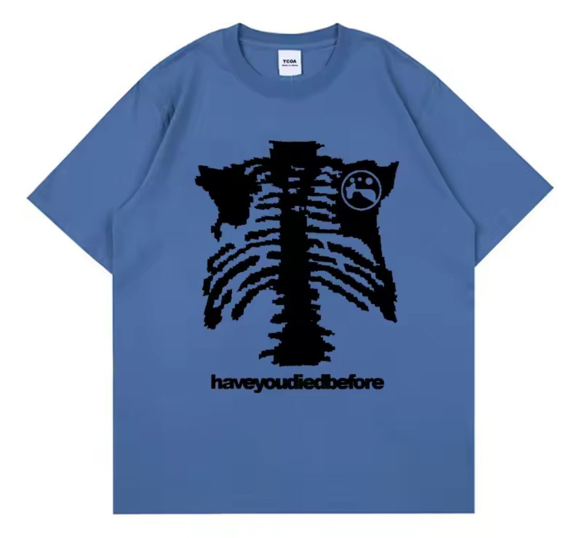 Japanese Brand Streetwear Goth Skull Skeleton T-Shirt Punk Graphic Tees Size US M / EU 48-50 / 2 - 1 Thumbnail