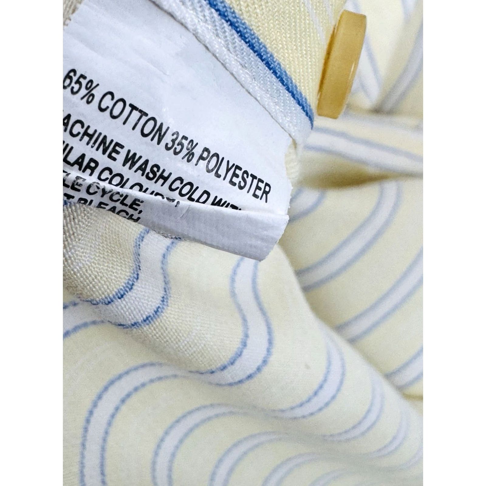Paul Smith Paul Smith London Striped Embroidered Dress Shirt 17 33/34 French Cuff Long Sleeve Mens Yellow Blue White Nn Size 46R - 7 Thumbnail