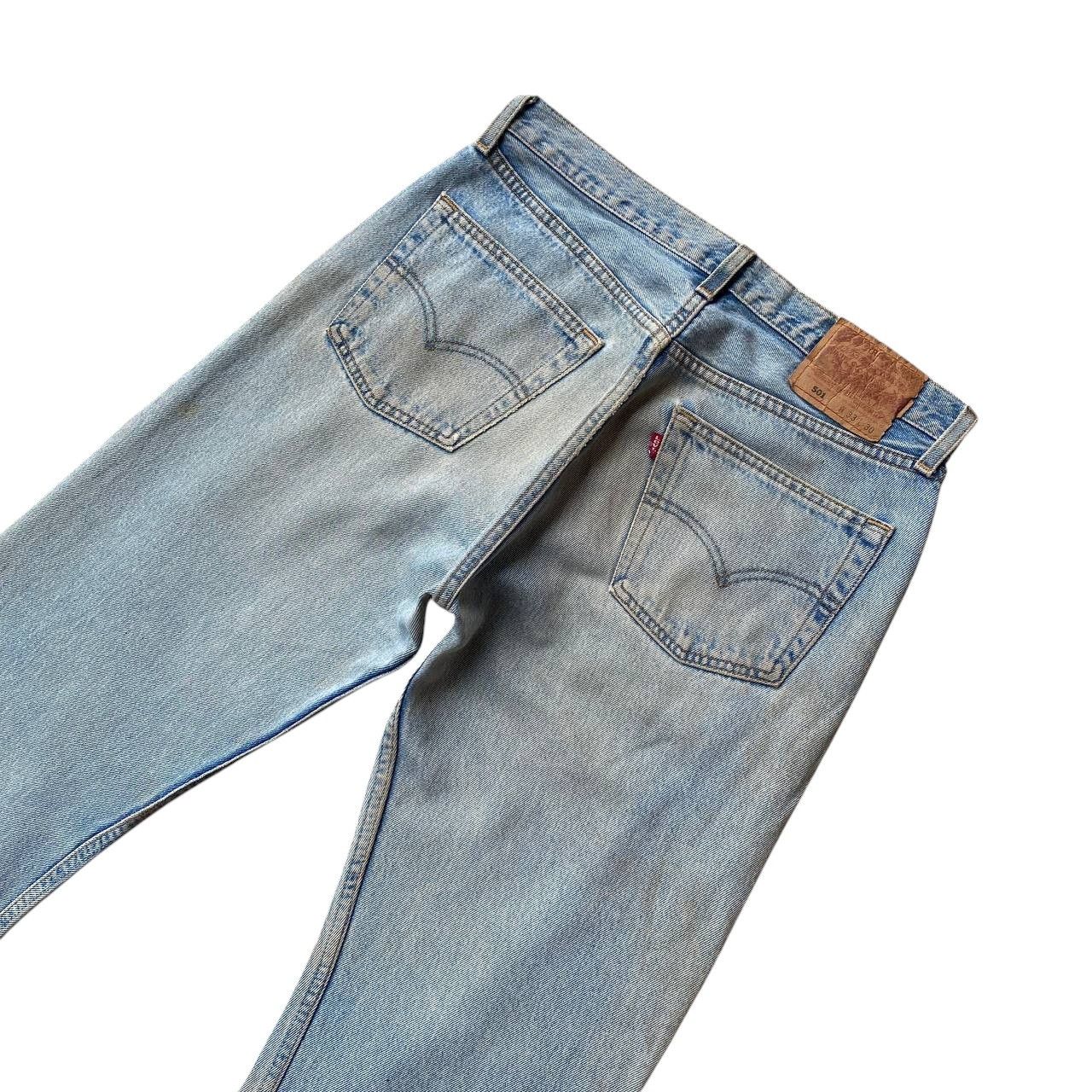 Levi's Vintage Clothing VINTAGE 00S LEVIS 501 DISTRESSED DENIM W32X29"(J09-03) Size US 32 / EU 48 - 2 Thumbnail
