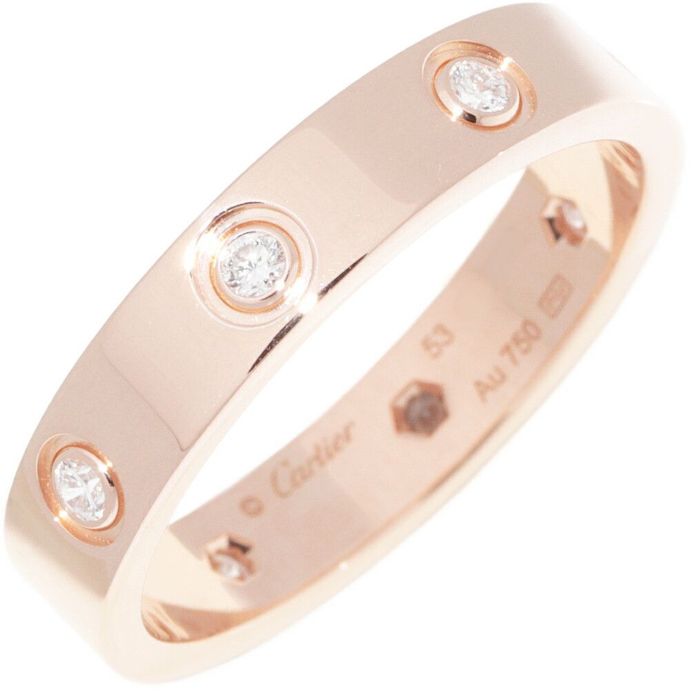 Cartier Cartier Cartier Love Wedding Ring Au750 Diamond Ring Size 53 Precious Metal Ring B40508 DUTY FREE for USA Size ONE SIZE - 1 Thumbnail